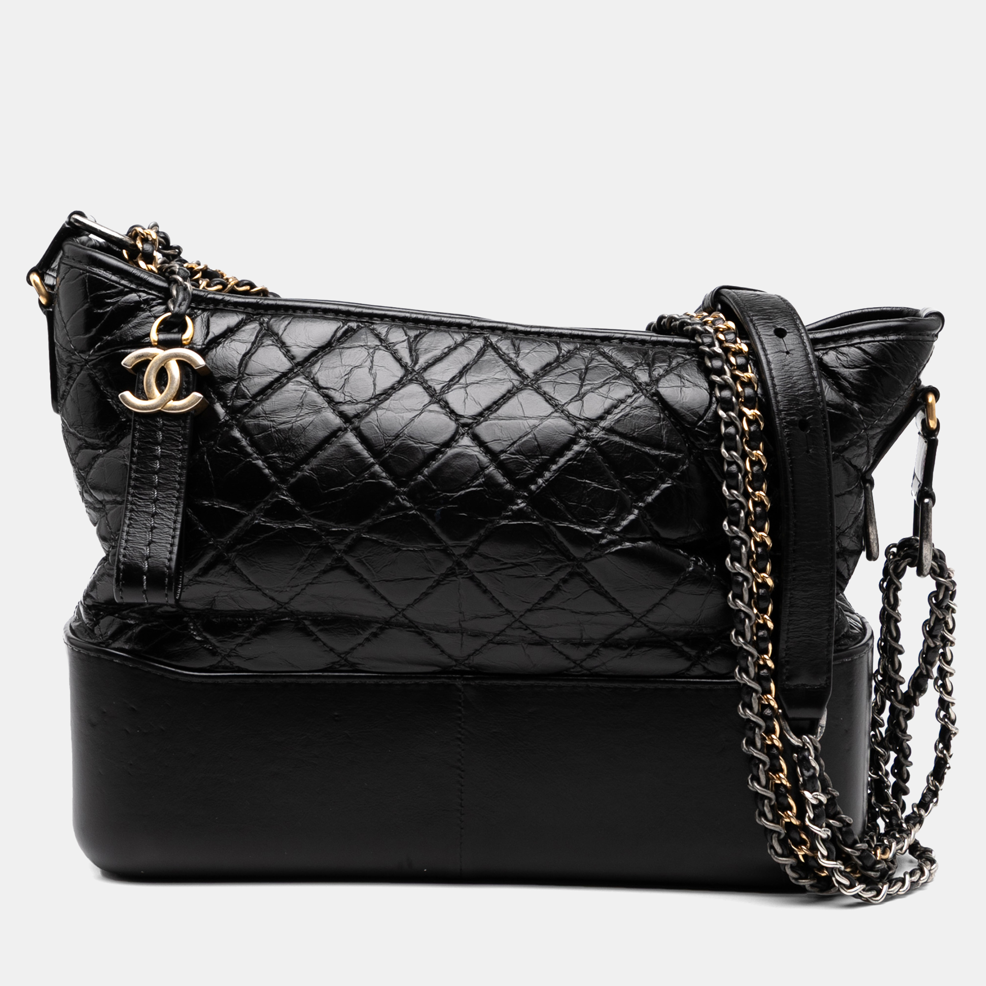 

Chanel Black Medium Aged Calfskin Gabrielle Crossbody
