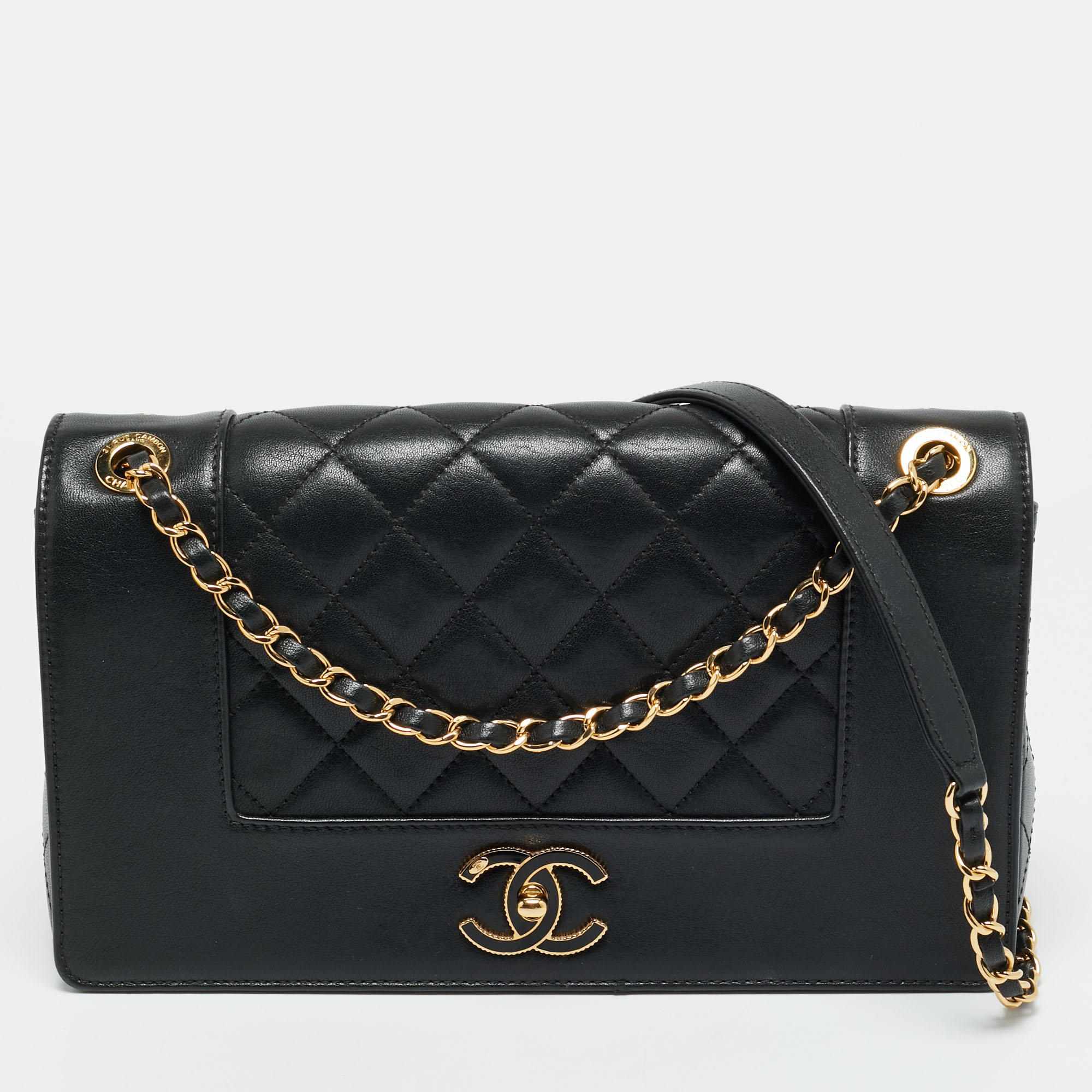 

Chanel Black Quilted Leather Mademoiselle Flap Bag