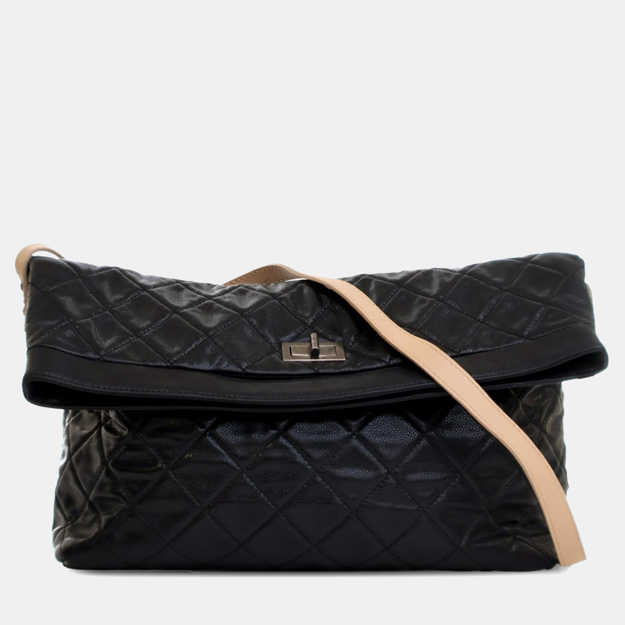 

Chanel Black Reissue Quilted Caviar Messenger Flap
