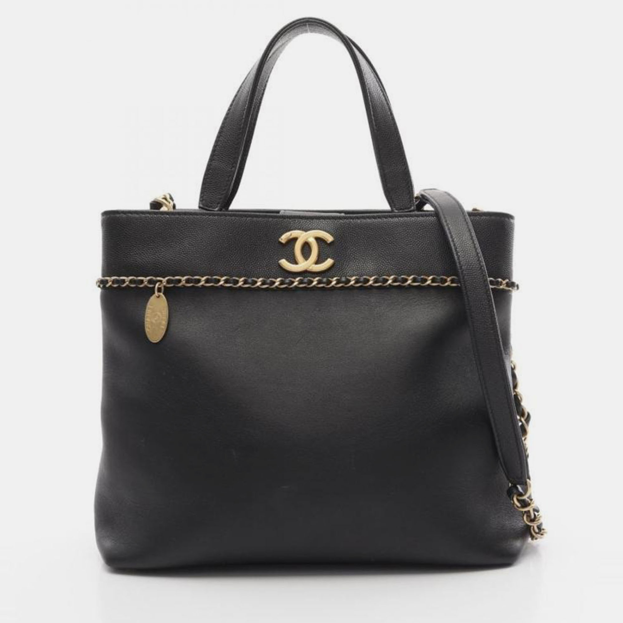 

Chanel Coco Mark Matelasse 2Way Shoulder Bag Leather Black