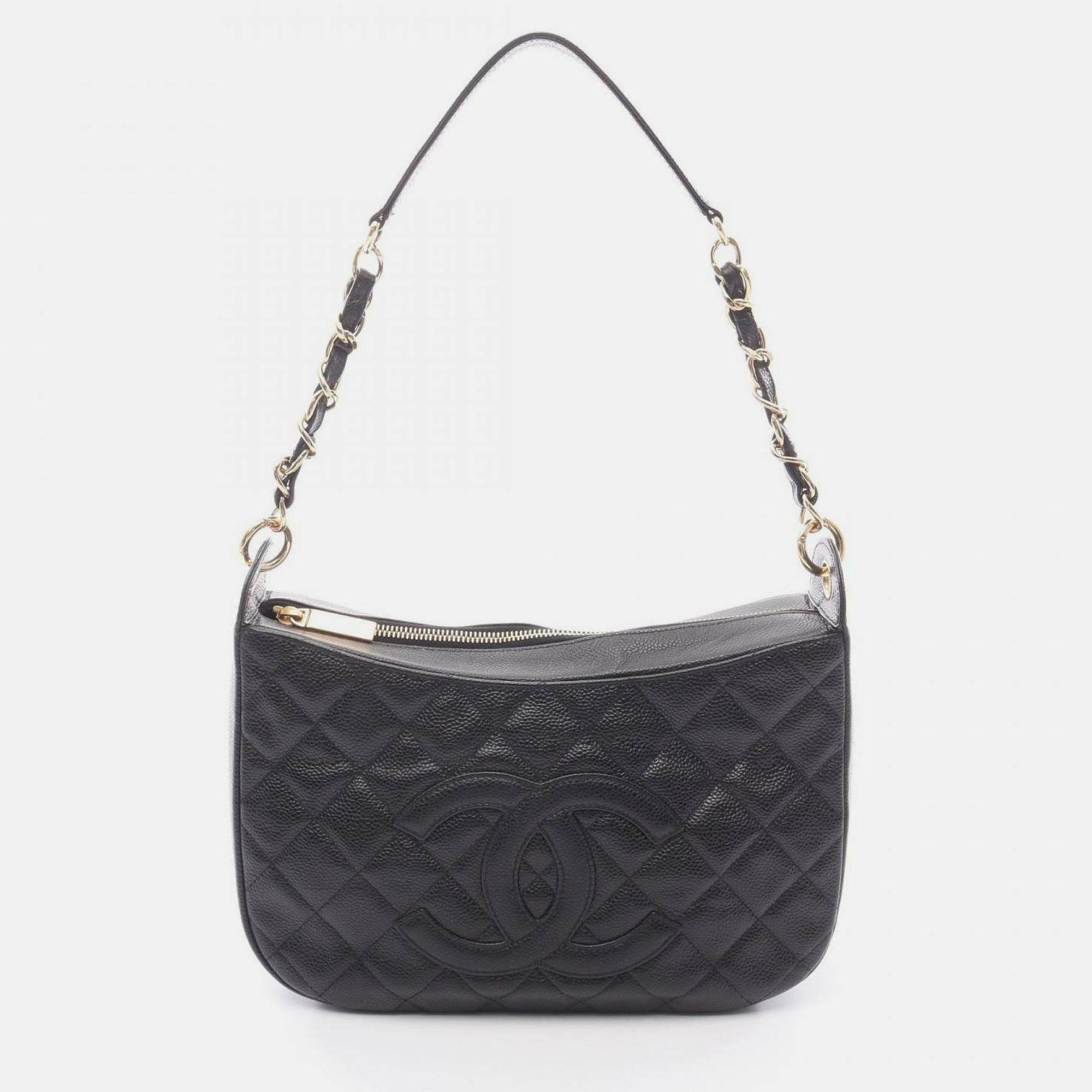 

Chanel Matelasse Shoulder Bag Calf Leather Black