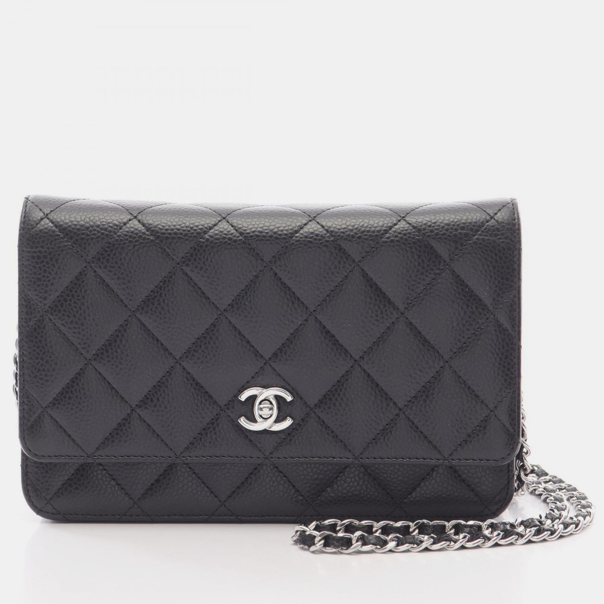 

Chanel Matelasse Chain Shoulder Bag Grained Calfskin Black