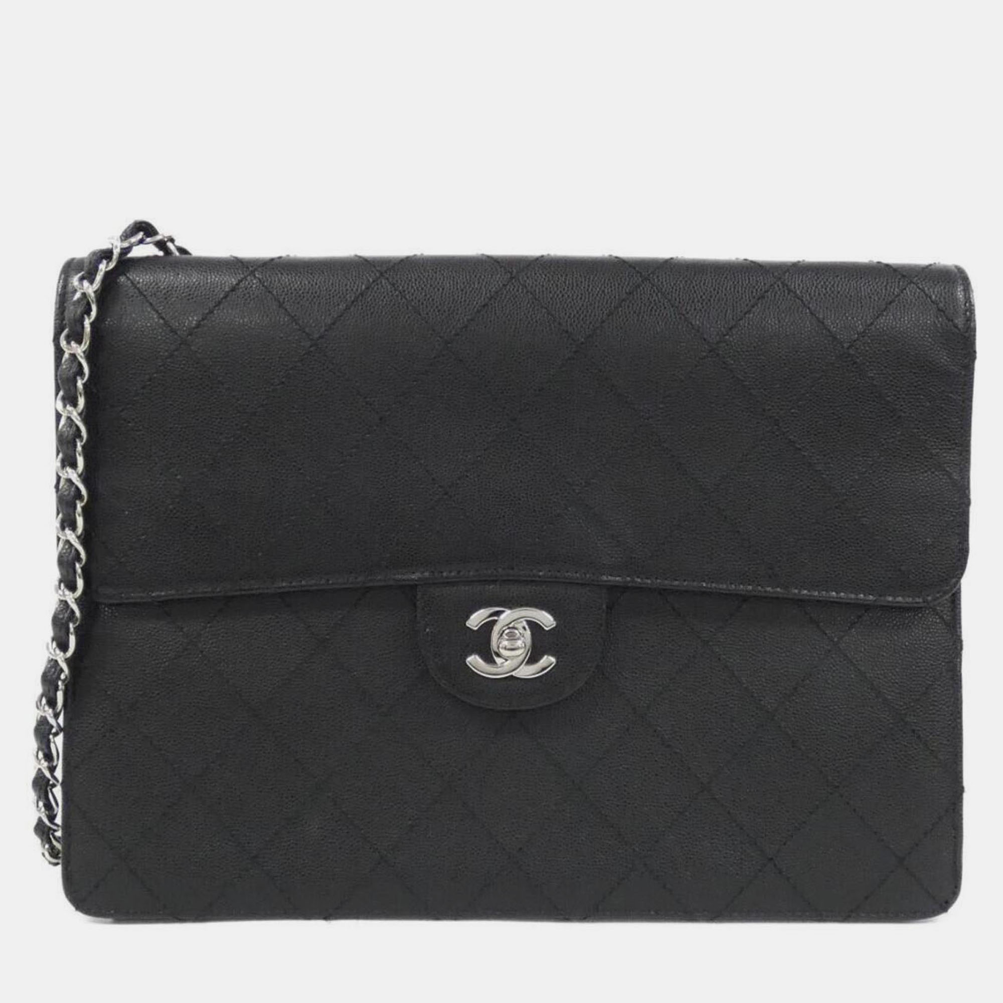 

Chanel Black Caviar Leather Shoulder Bag