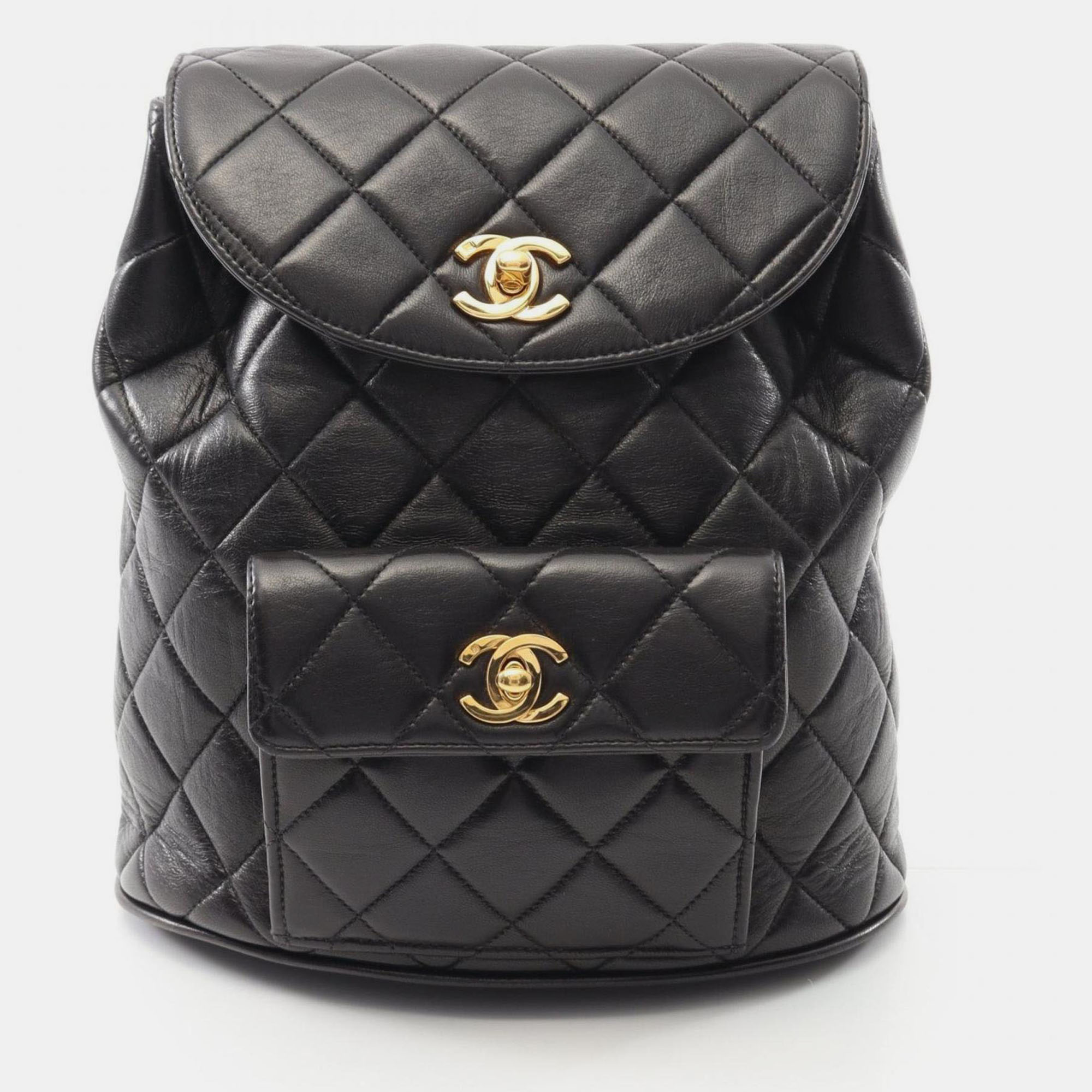 

Chanel Matelasse Backpack Lambskin (Sheepskin) Black