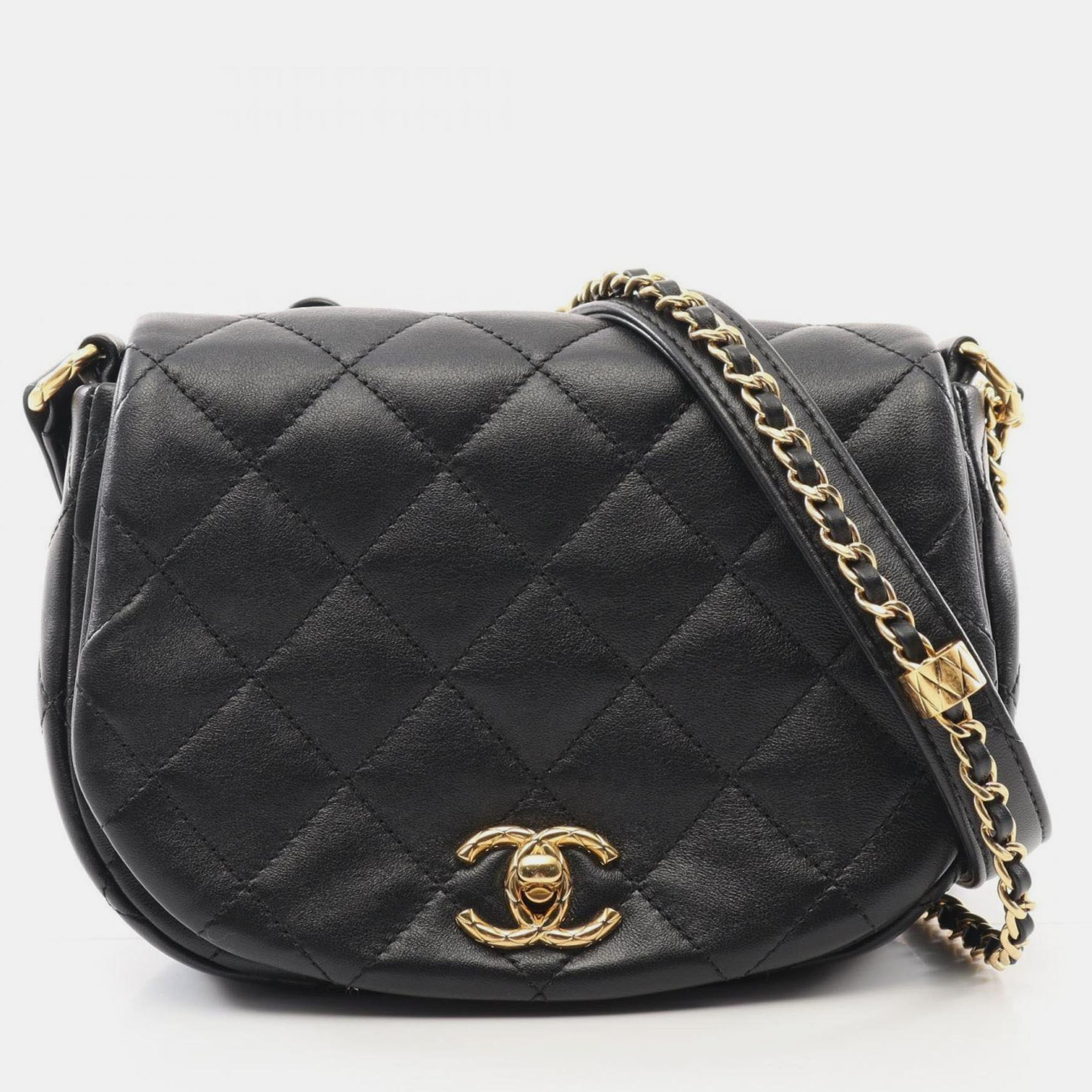 

Chanel Matelasse Shoulder Bag Lambskin (Sheepskin) Black