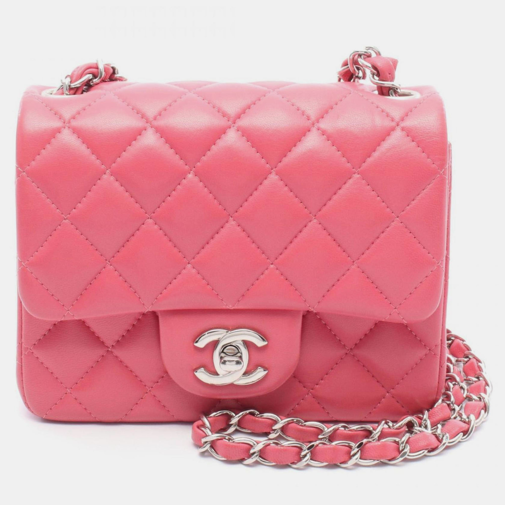 

Chanel Mini Matelasse Shoulder Bag Leather Pink