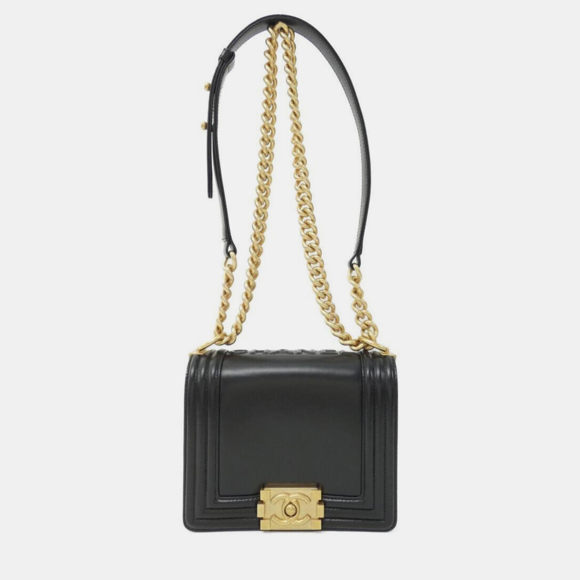 

Chanel Boy Line Shoulder Bag, Black