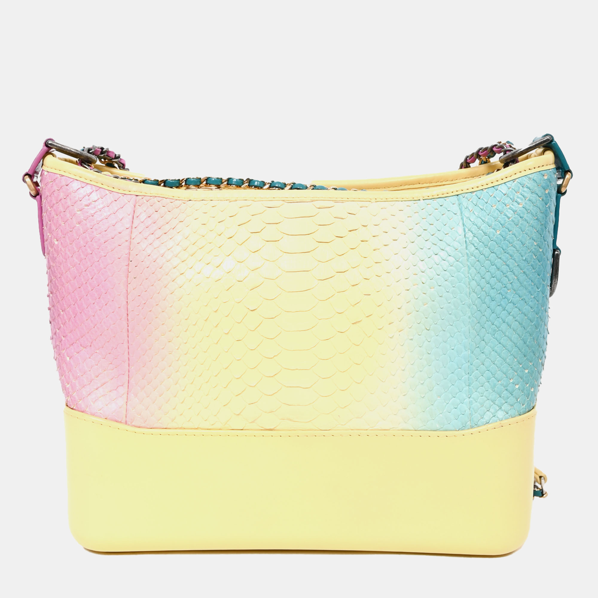 

Chanel Cruise 2019 Multicolour Rainbow Python Medium Gabrielle Bag, Multicolor