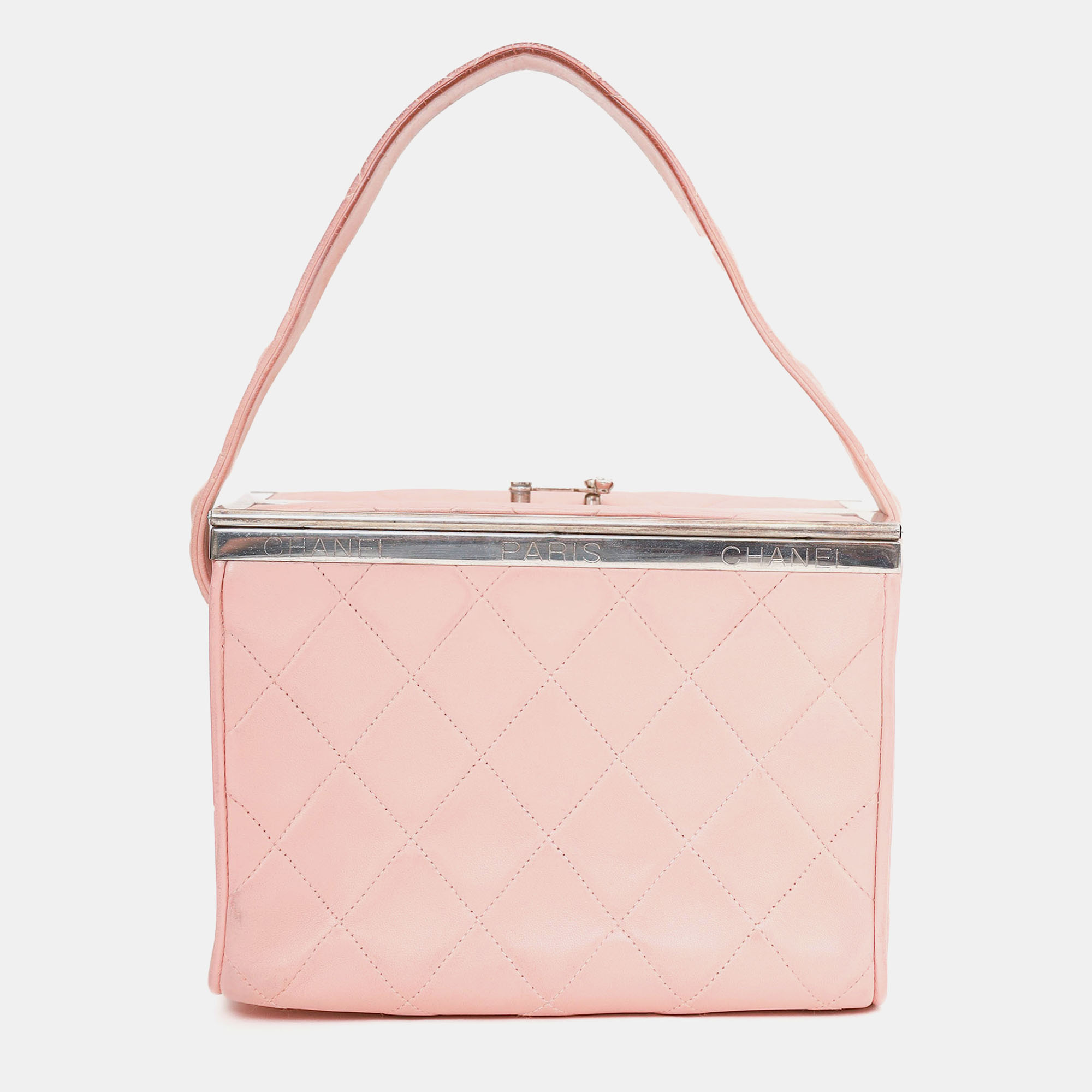 

Chanel 1996-97 Pink Quilted Lambskin Vanity Box
