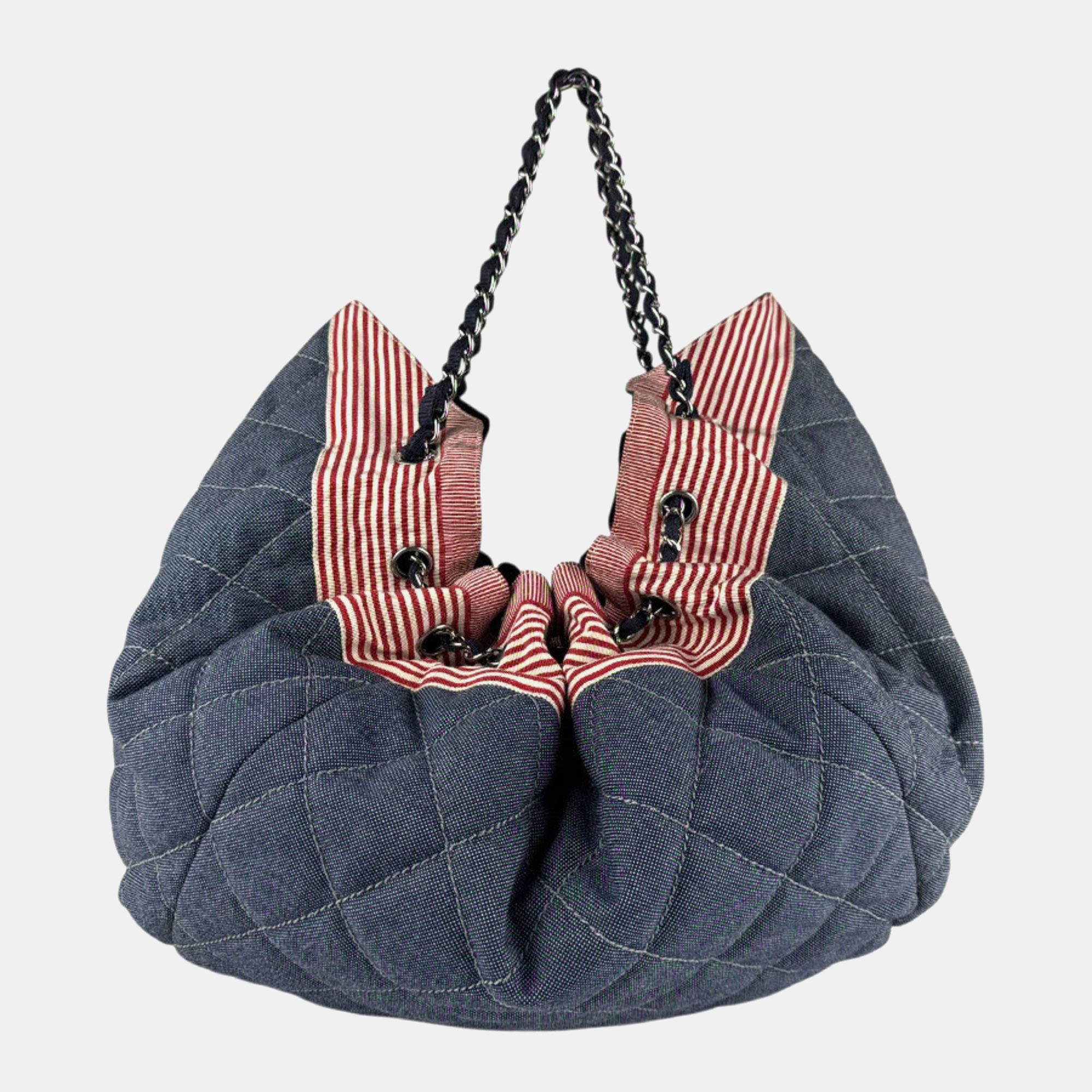 

Chanel Canvas Handbag Blue X Red White