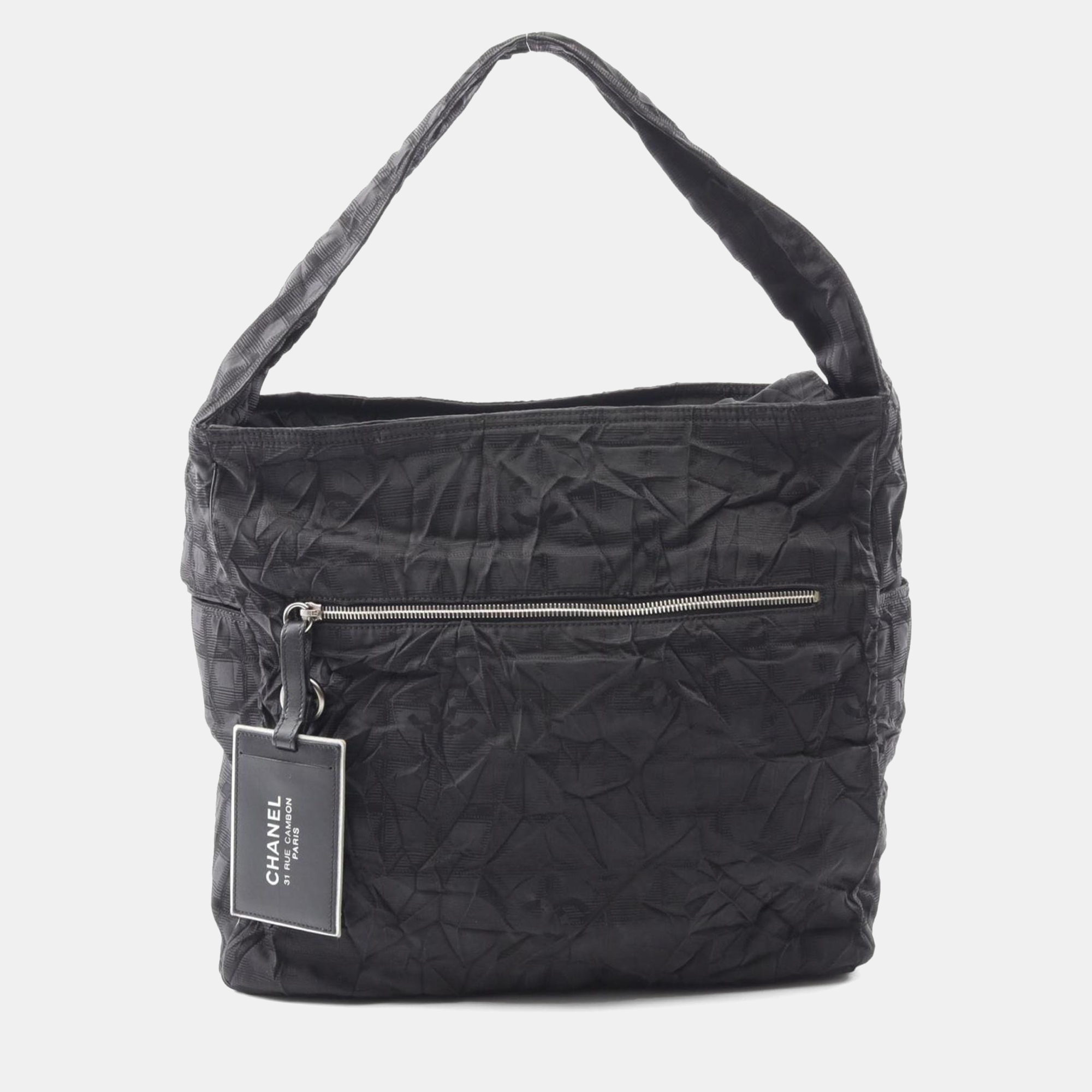 Pre-owned Chanel New Travel Line Tote Bag Nylon Black