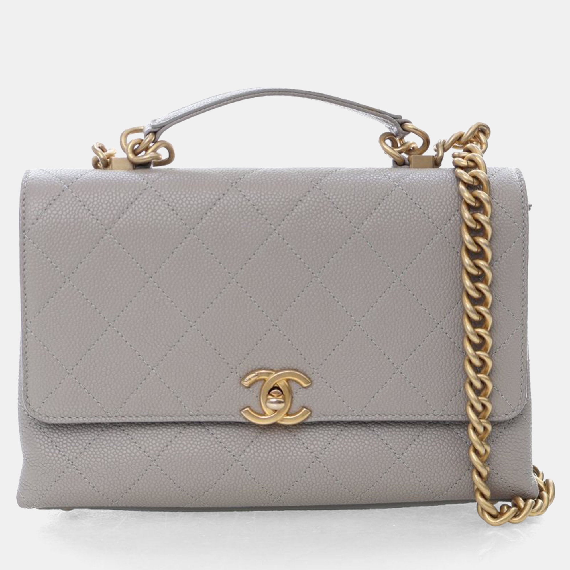 

Chanel Grey Caviar City Walk Flap