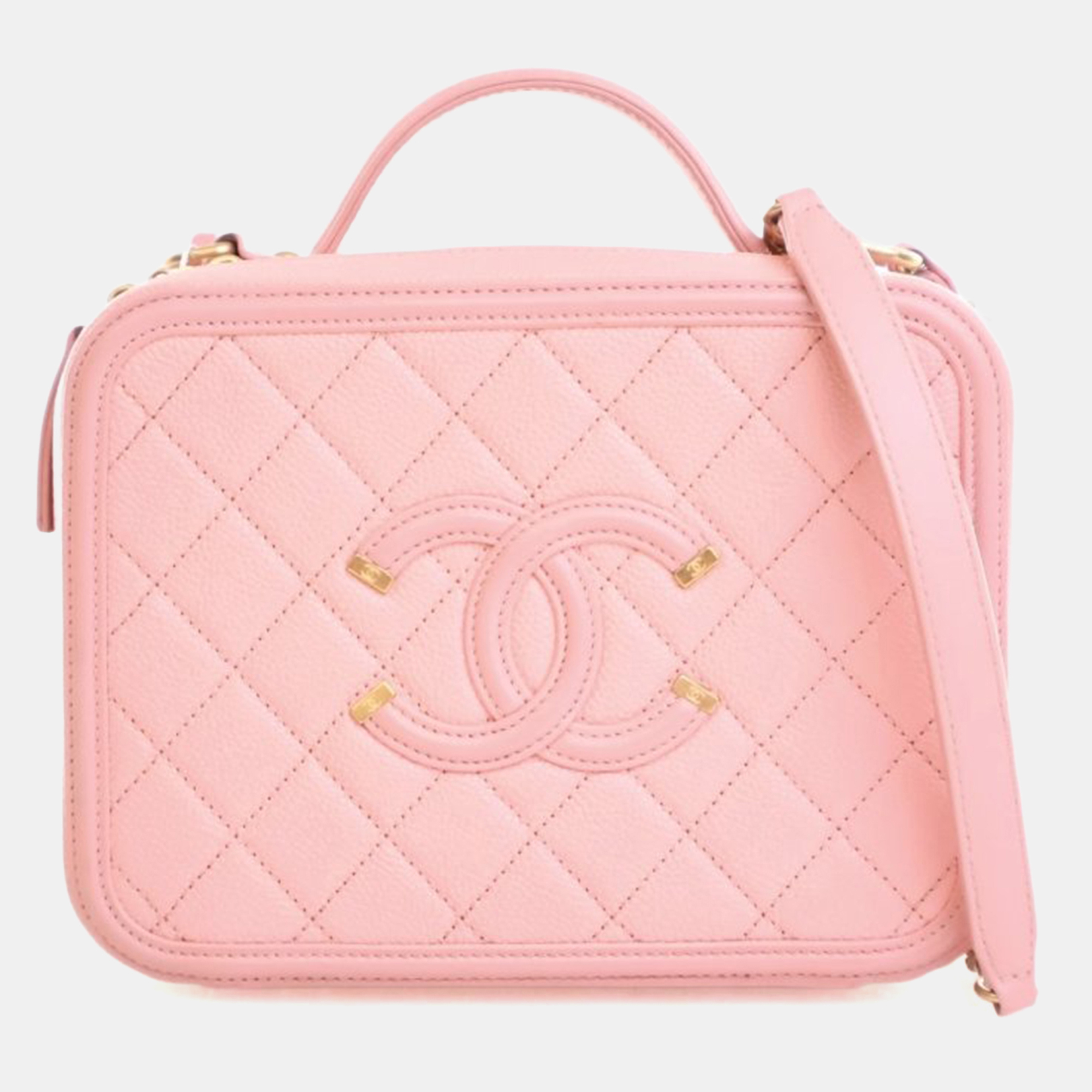 

Chanel Medium Caviar Filigree Vanity, Pink