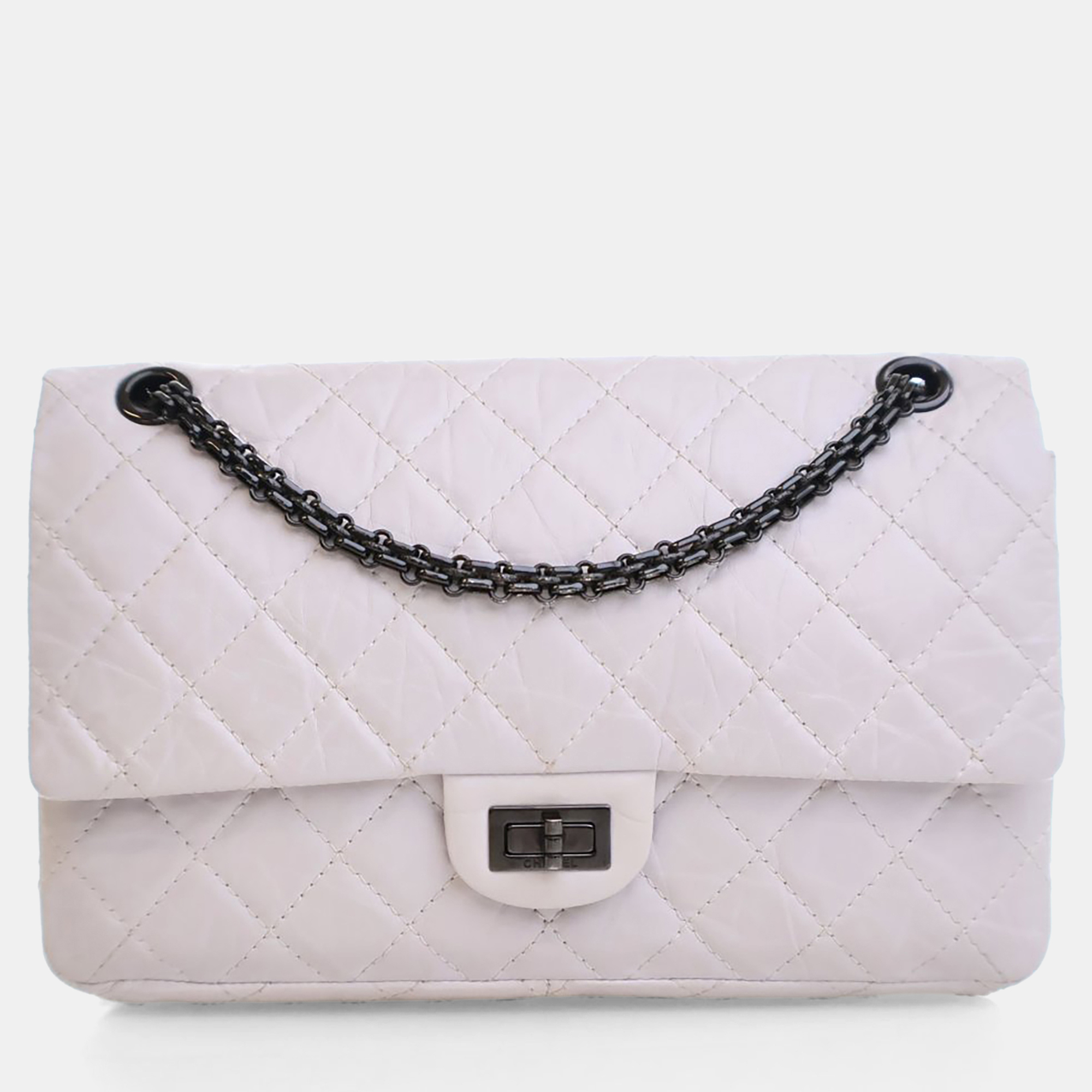 

Chanel Grey Aged Calfskin Reissue 2.55 Flap Bag 226