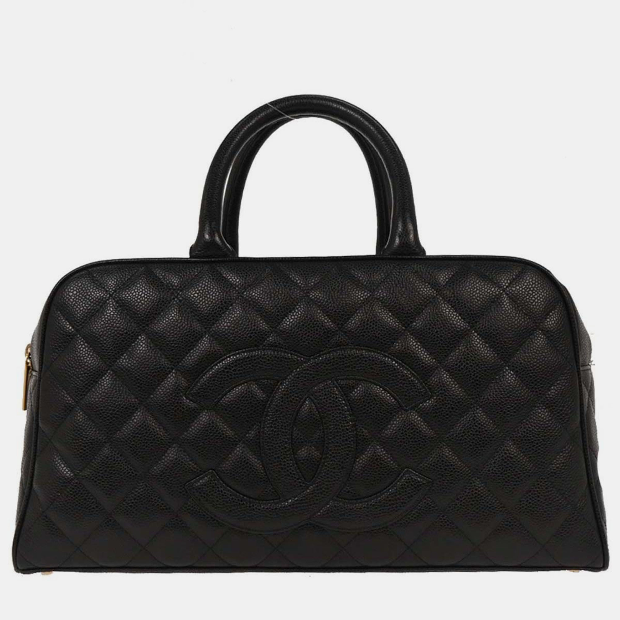 

Chanel Black Calfskin Bowling Bag