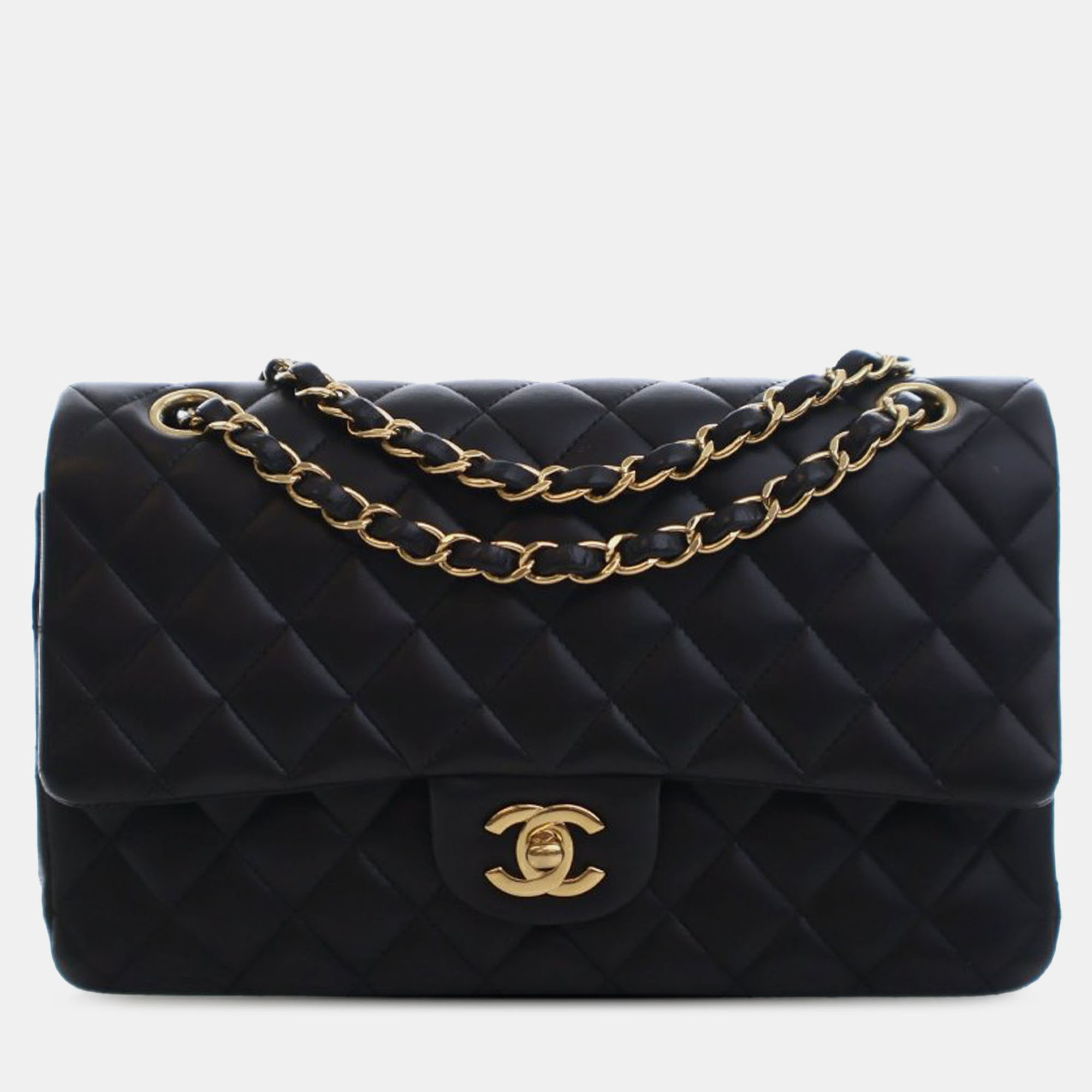 

Chanel Black Medium Classic Lambskin Double Flap