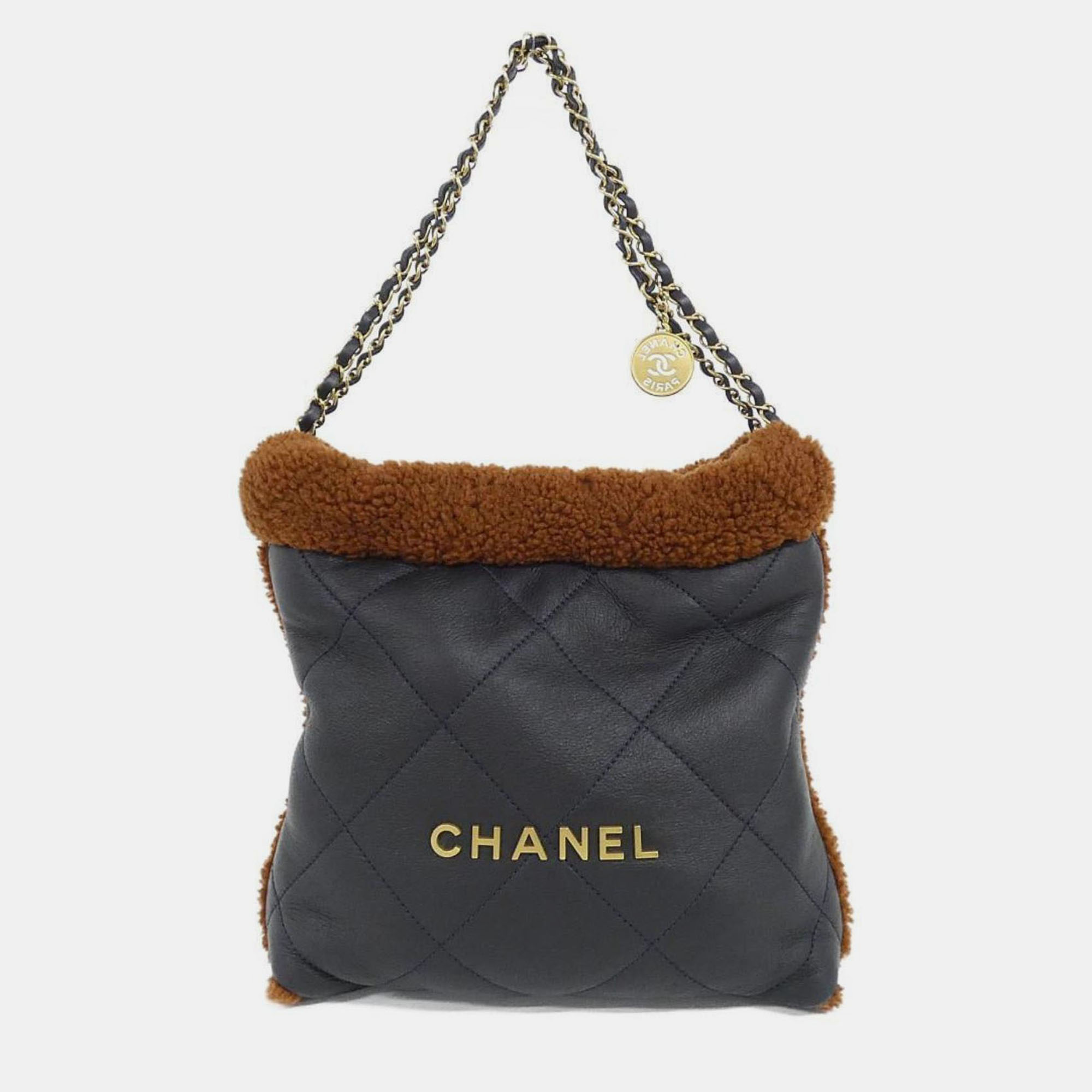 

Chanel 22 Line Shoulder Bag, Brown