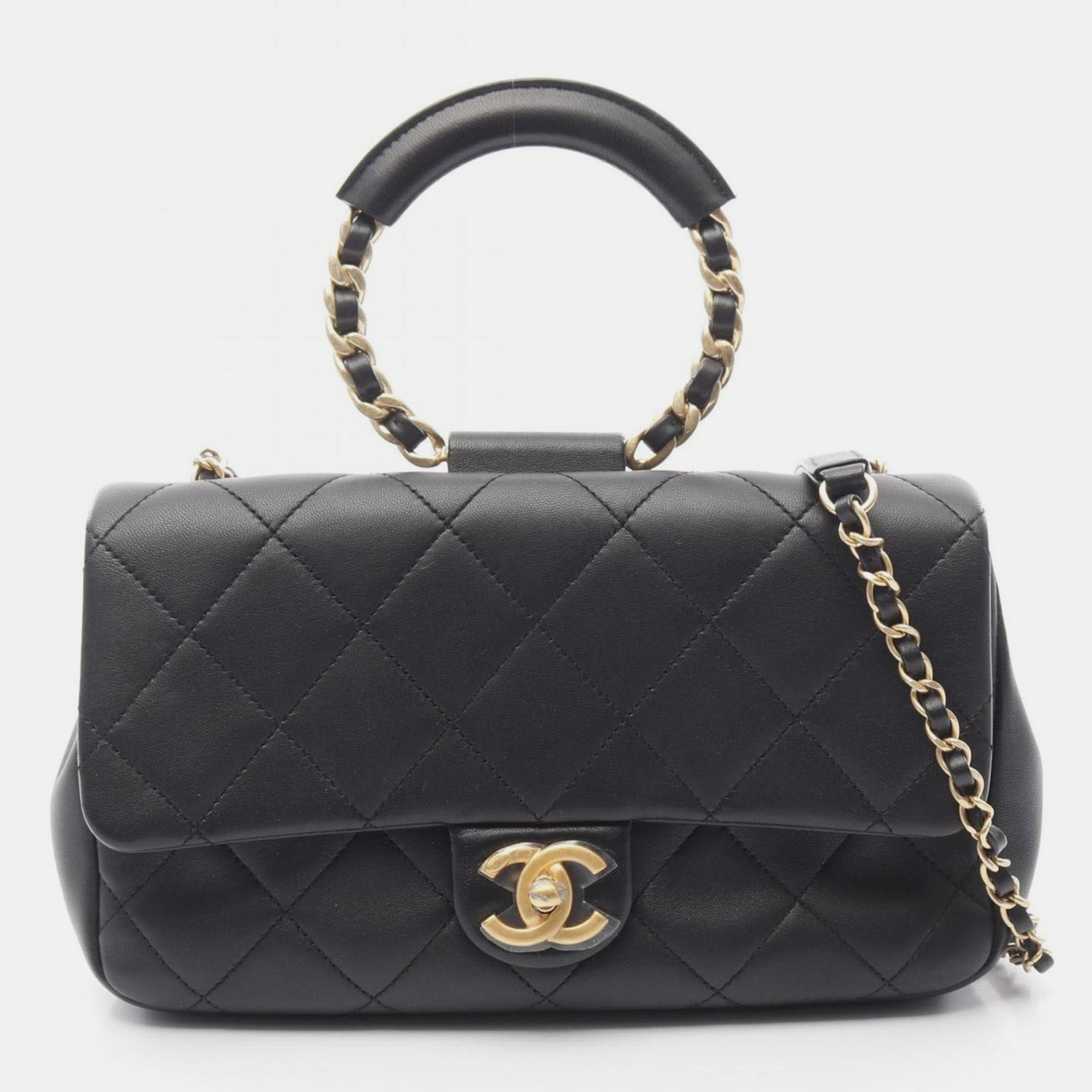 

Chanel Matelasse Shoulder Bag Leather Black