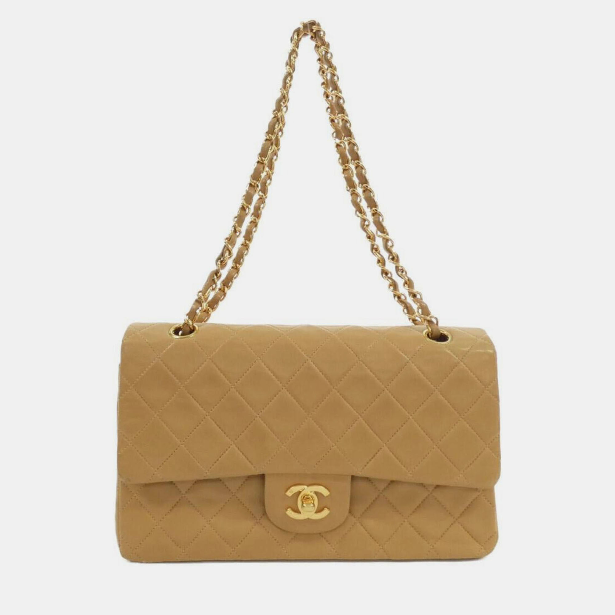 

Chanel Beige Leather Shoulder Bag