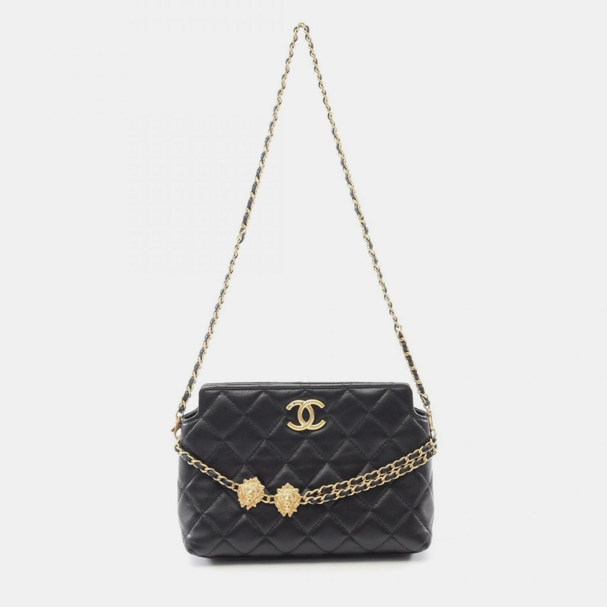 

Chanel Matelasse Shoulder Bag Lambskin (Sheepskin) Black