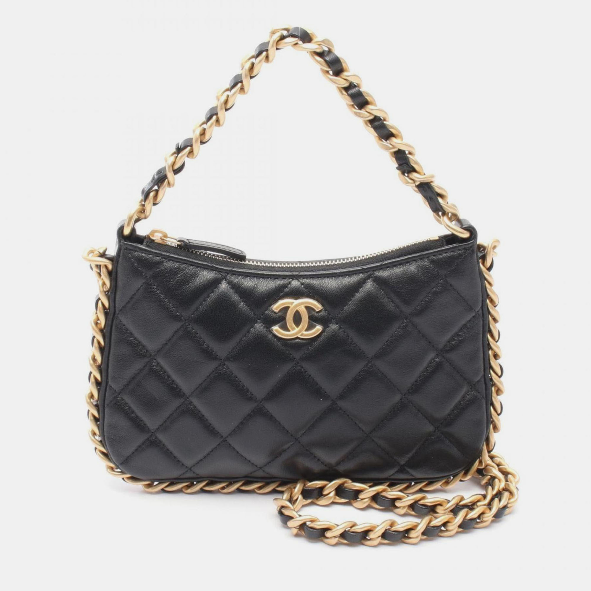 

Chanel Matelasse Shoulder Bag Lambskin (Sheepskin) Black