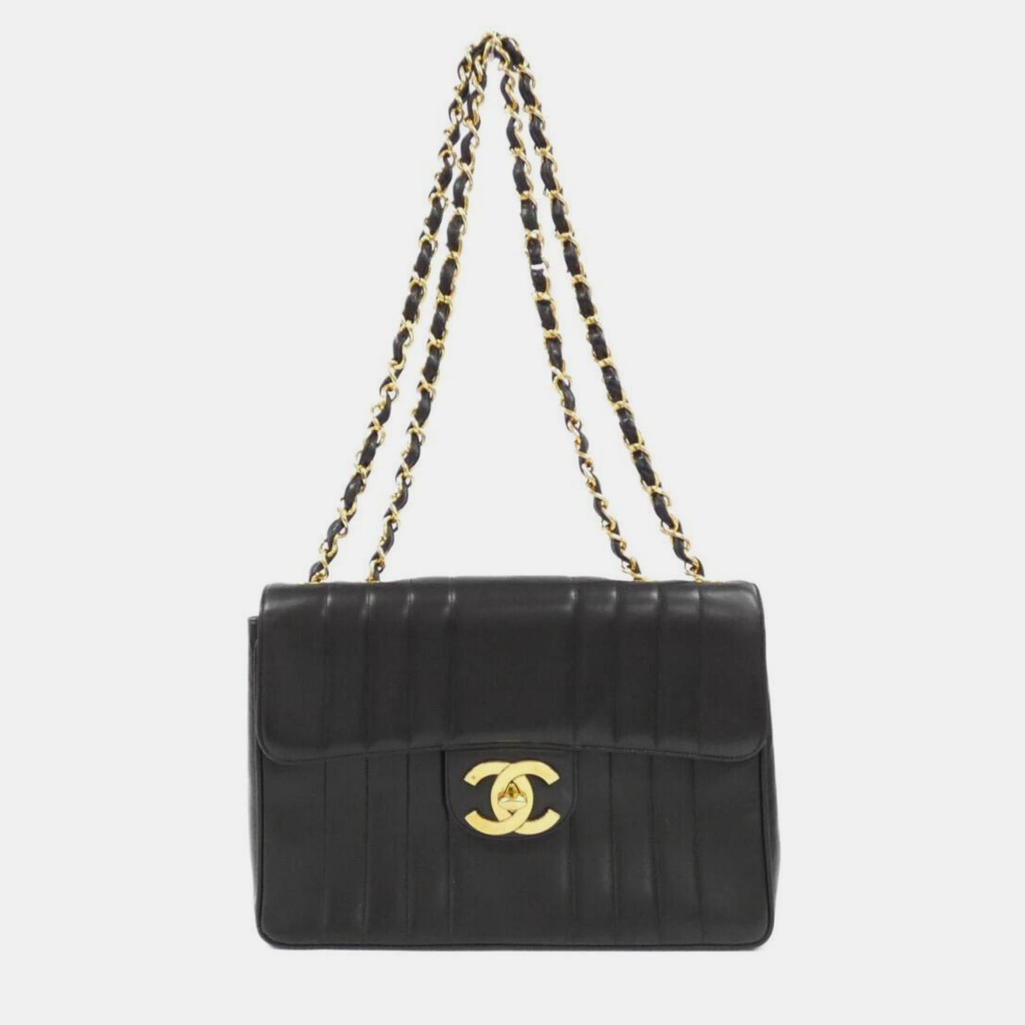 

Chanel Black Leather Shoulder Bag