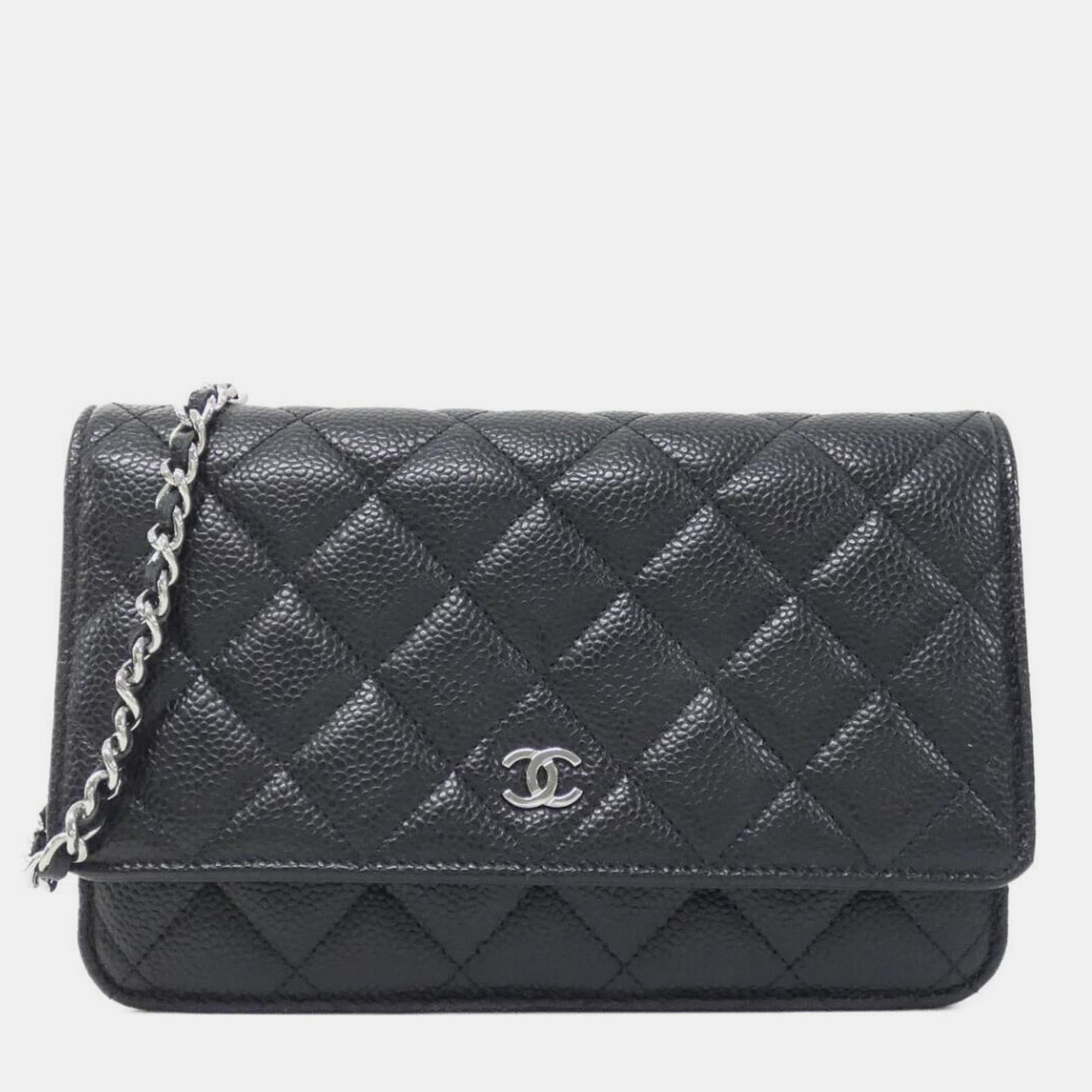 

Chanel Timeless Classic Chain Wallet, Black