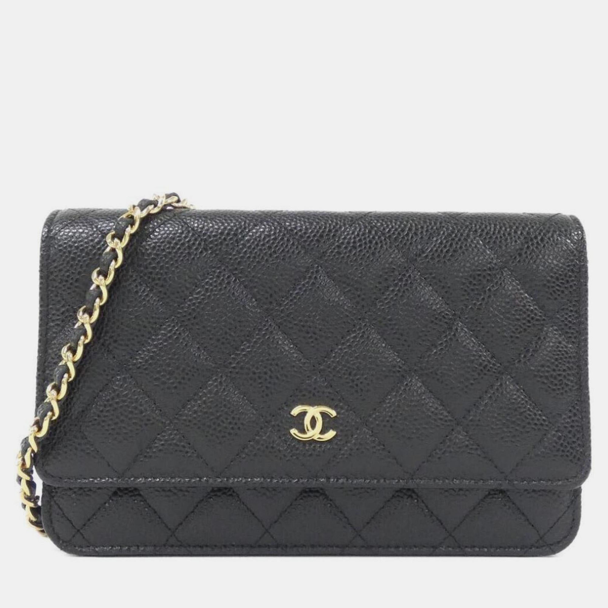 

Chanel Timeless Classic Line Chain Wallet, Black