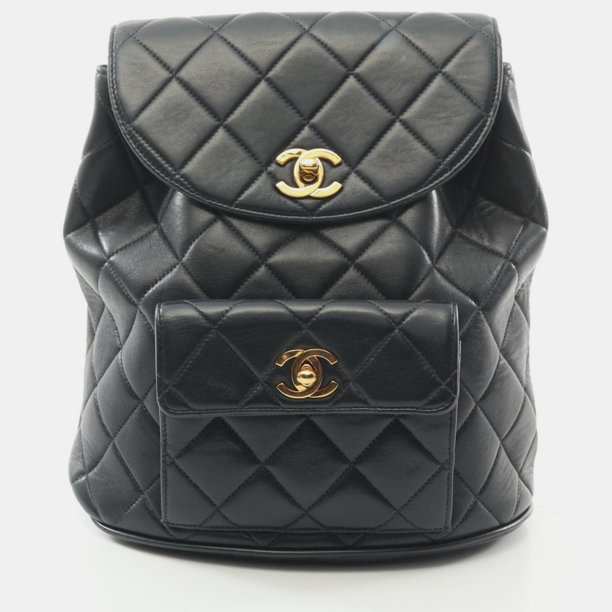 

Chanel Matelasse Backpack Lambskin (Sheepskin) Black
