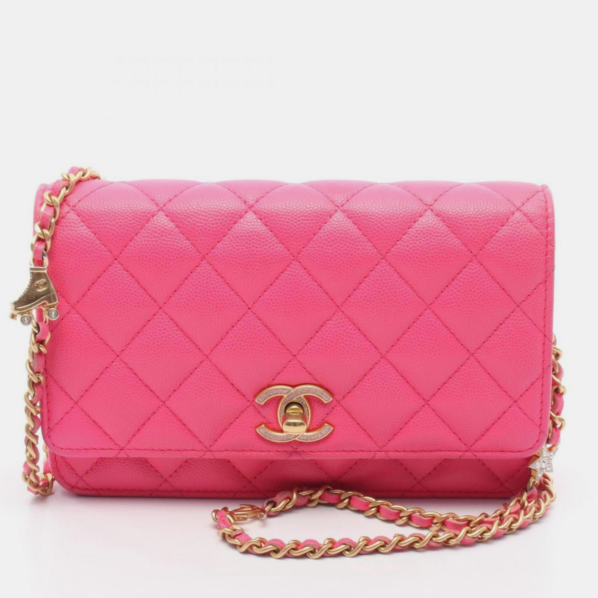 

Chanel Matelasse Shoulder Bag Caviar Skin (Grained Calf) Pink