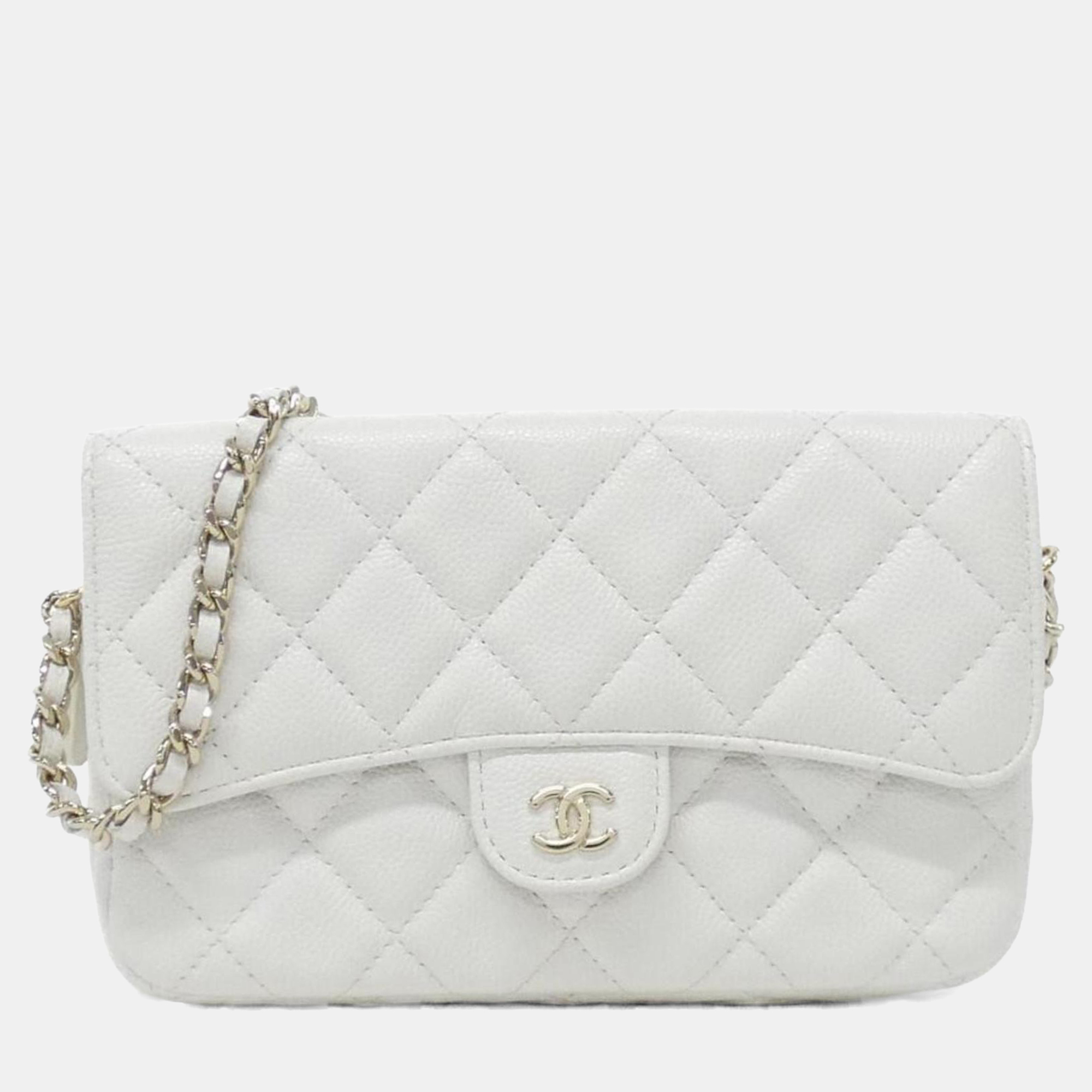 

Chanel Timeless Classic Line Phone Case, White