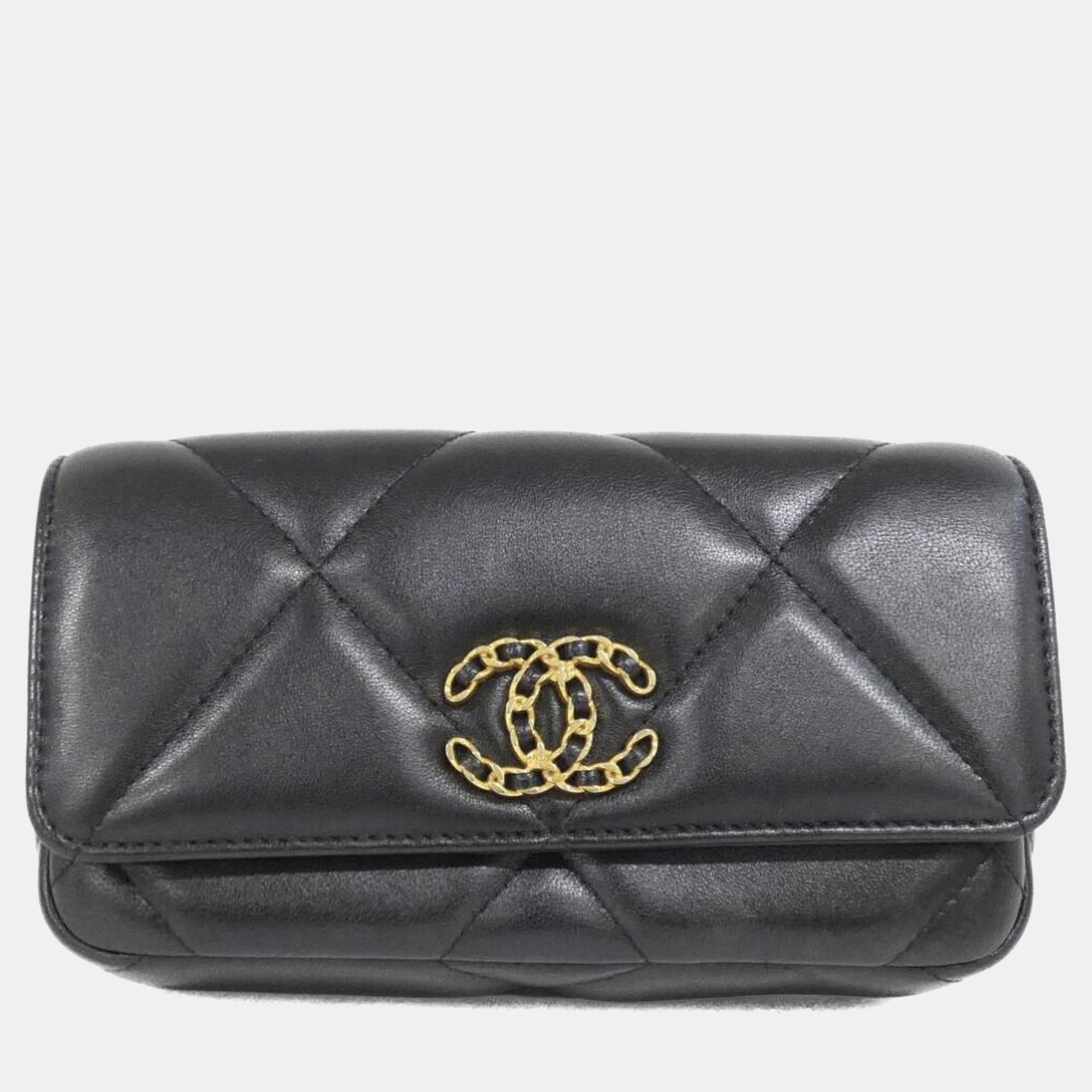 

Chanel 19 Line Waist Bag, Black