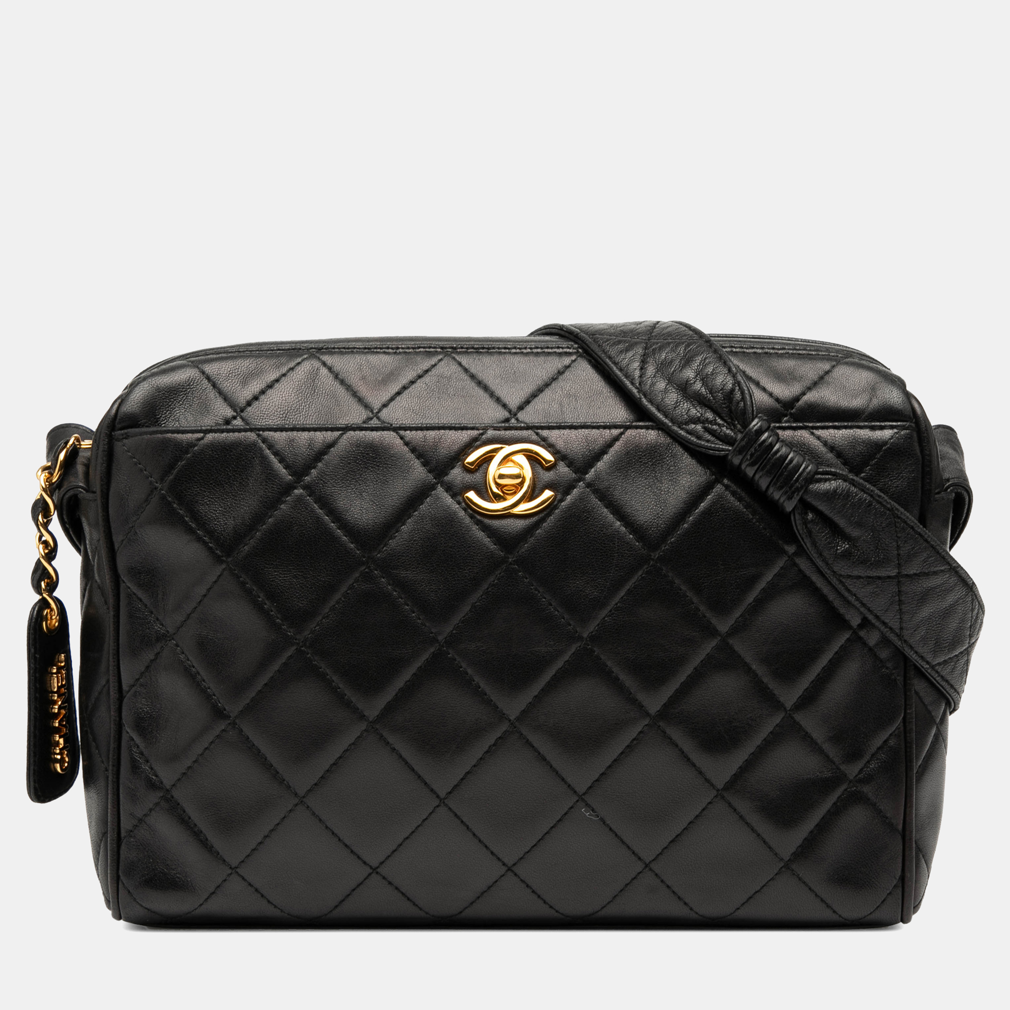 

Chanel Black CC Quilted Lambskin Camera Bag