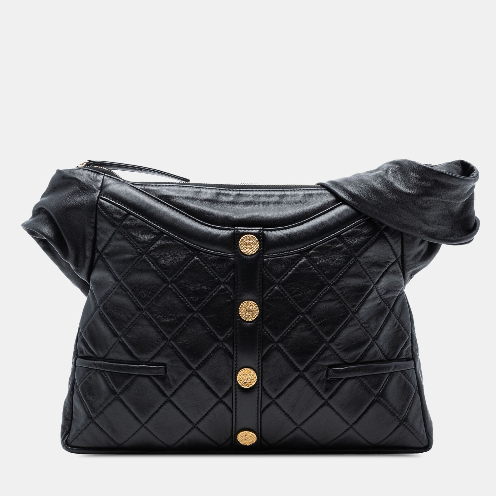 

Chanel Black Quilted Lambskin Girl Shoulder Bag