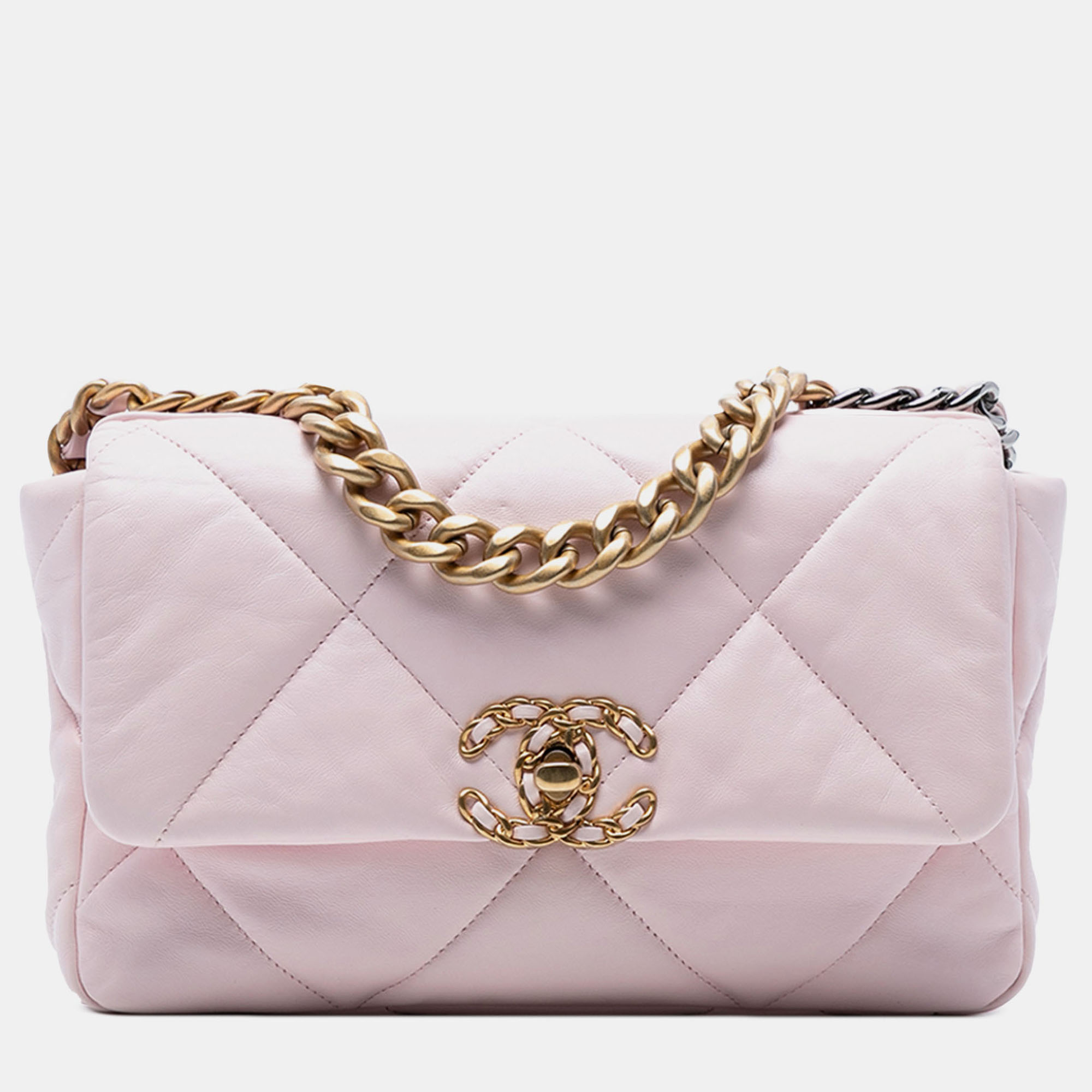 

Chanel Pink Medium Lambskin 19 Flap