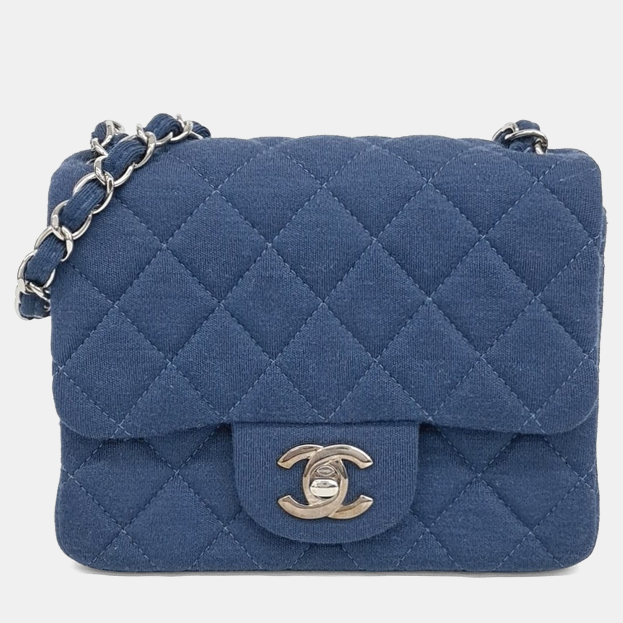 

Chanel Blue Fabric fabric chain crossbody bag
