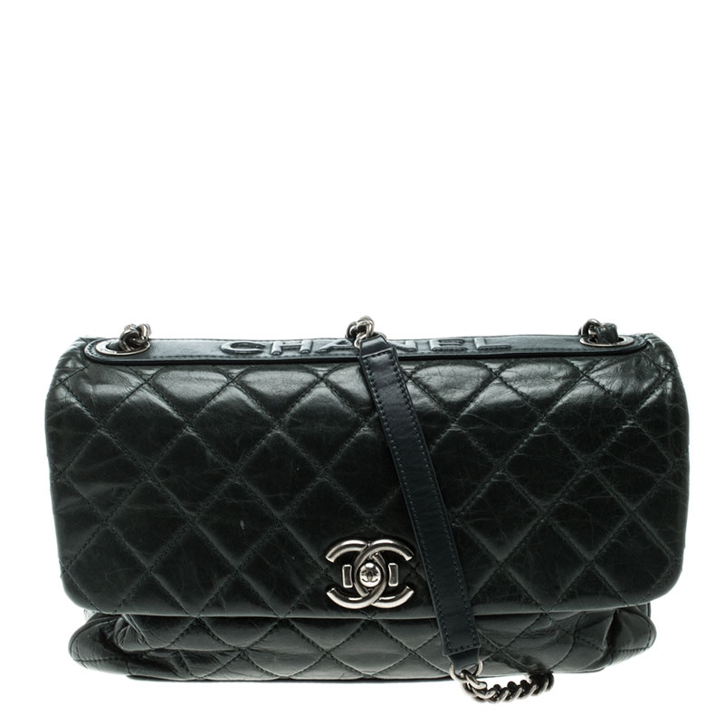 green quilted chanel bag