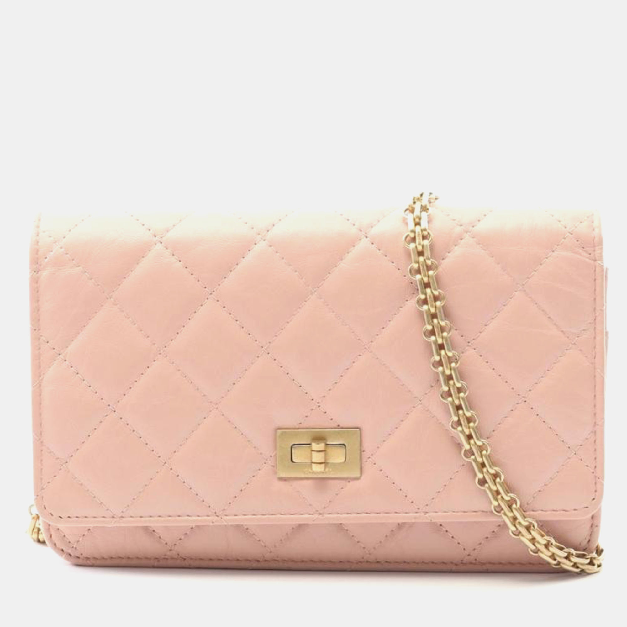 

Chanel Classic Pink Leather Wallet On Chain