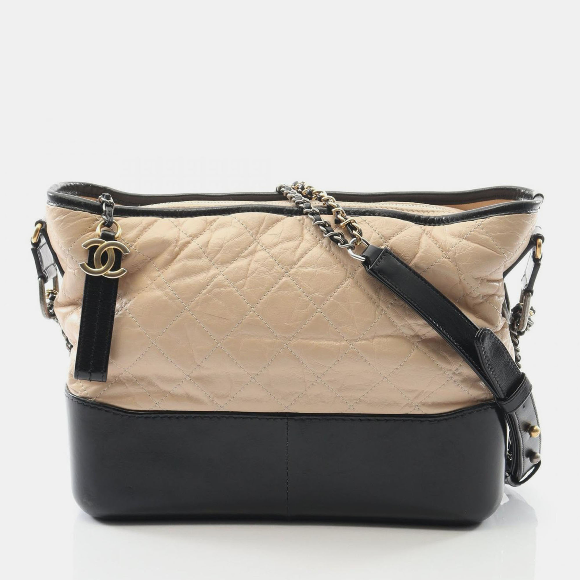 

Chanel Gabrielle Large Leather Shoulder Bag, Beige