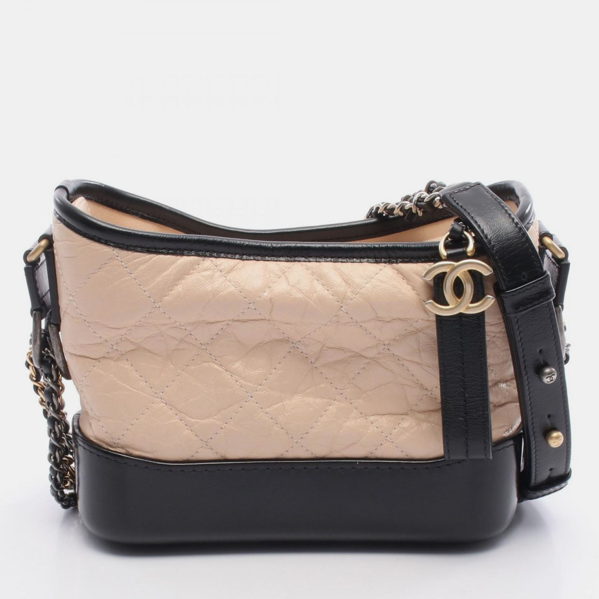 

Chanel Gabrielle  Black/Pink Leather Shoulder Bag