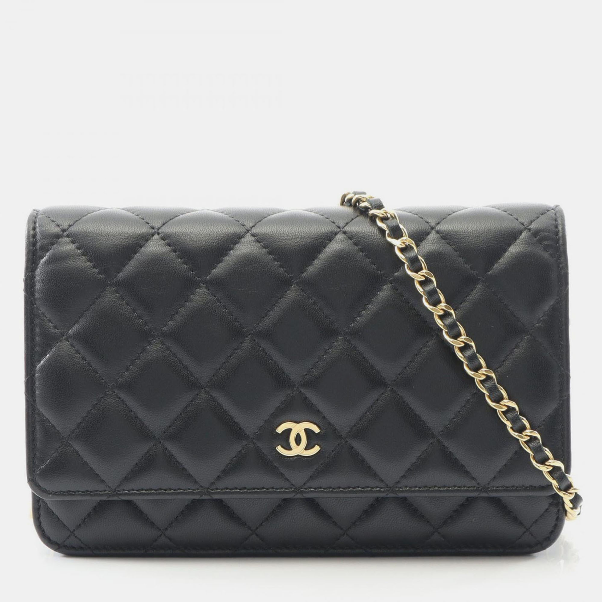 

Chanel Classic Black Leather Wallet On Chain