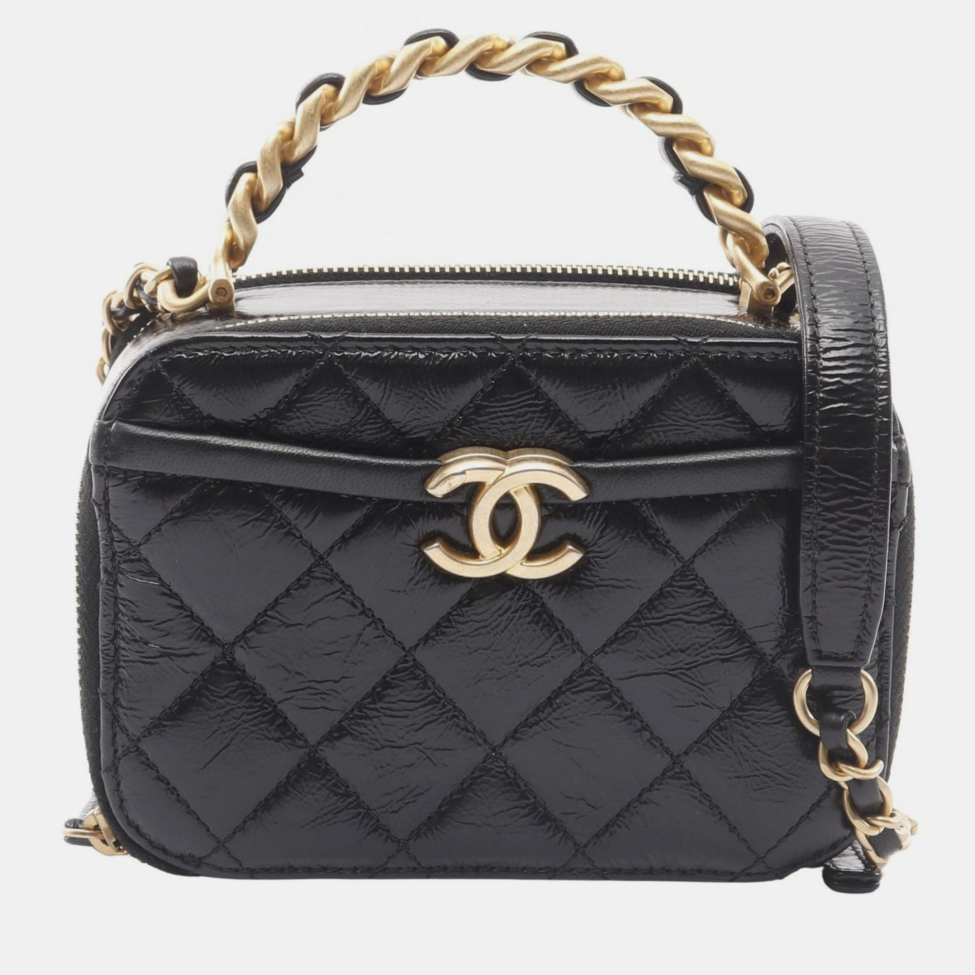 

Chanel Pick Me Up Black Leather Vanity Case