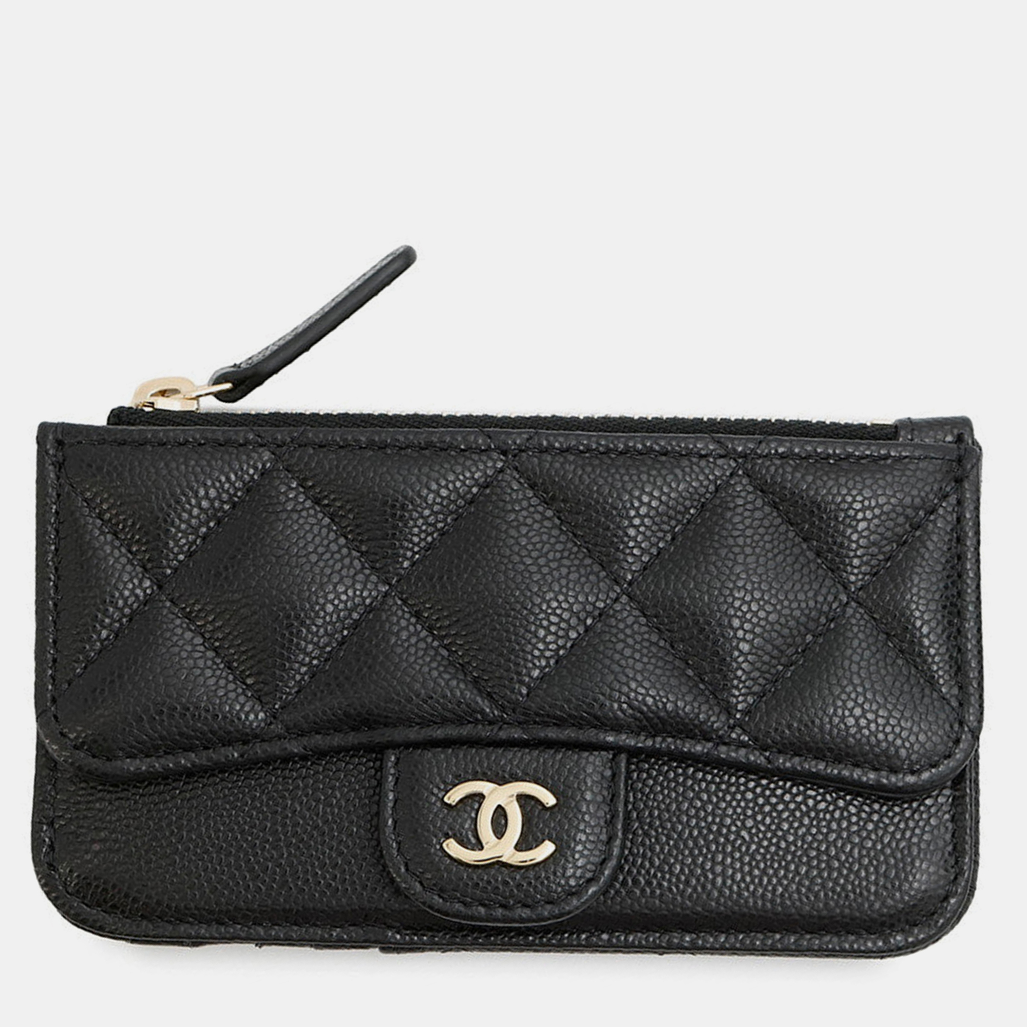 

Chanel Matelasse Classic Zip Fragment Black Caviar