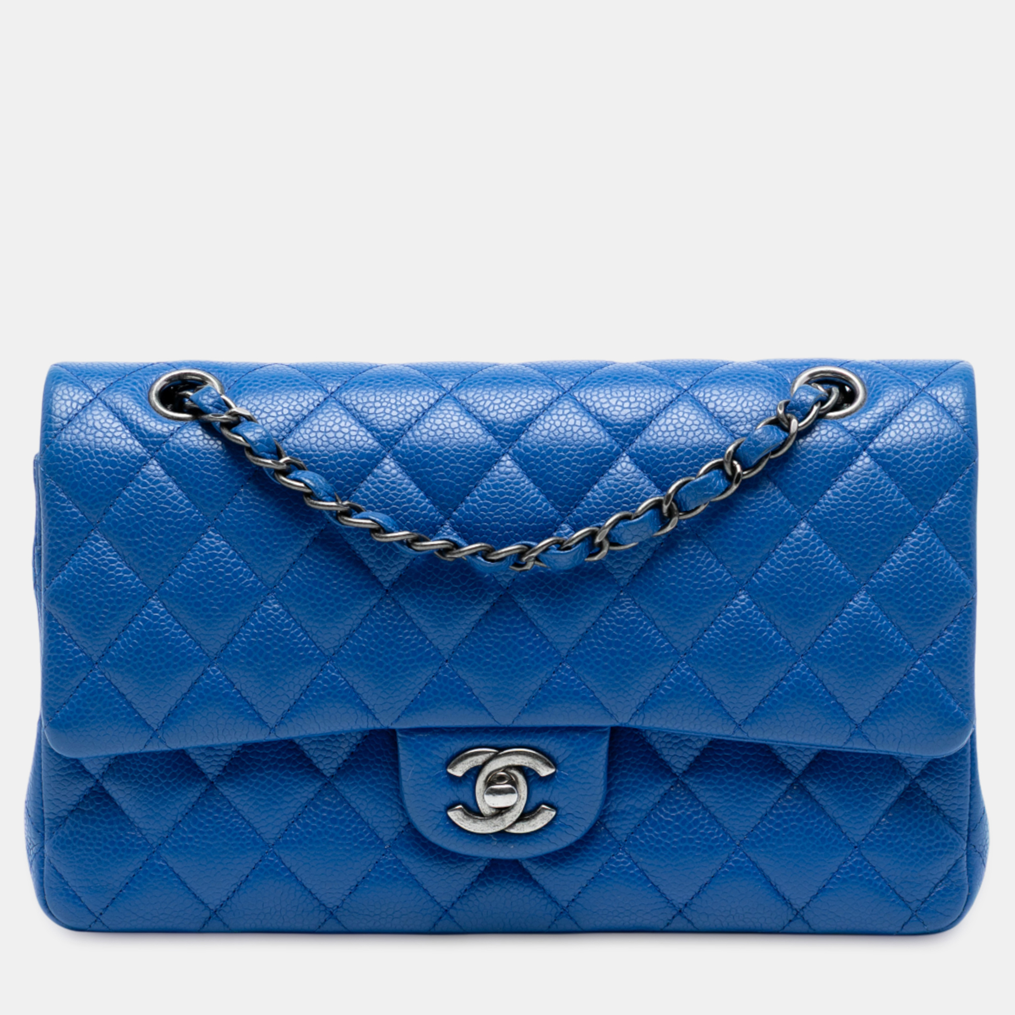 

Chanel Blue Medium Classic Caviar Double Flap