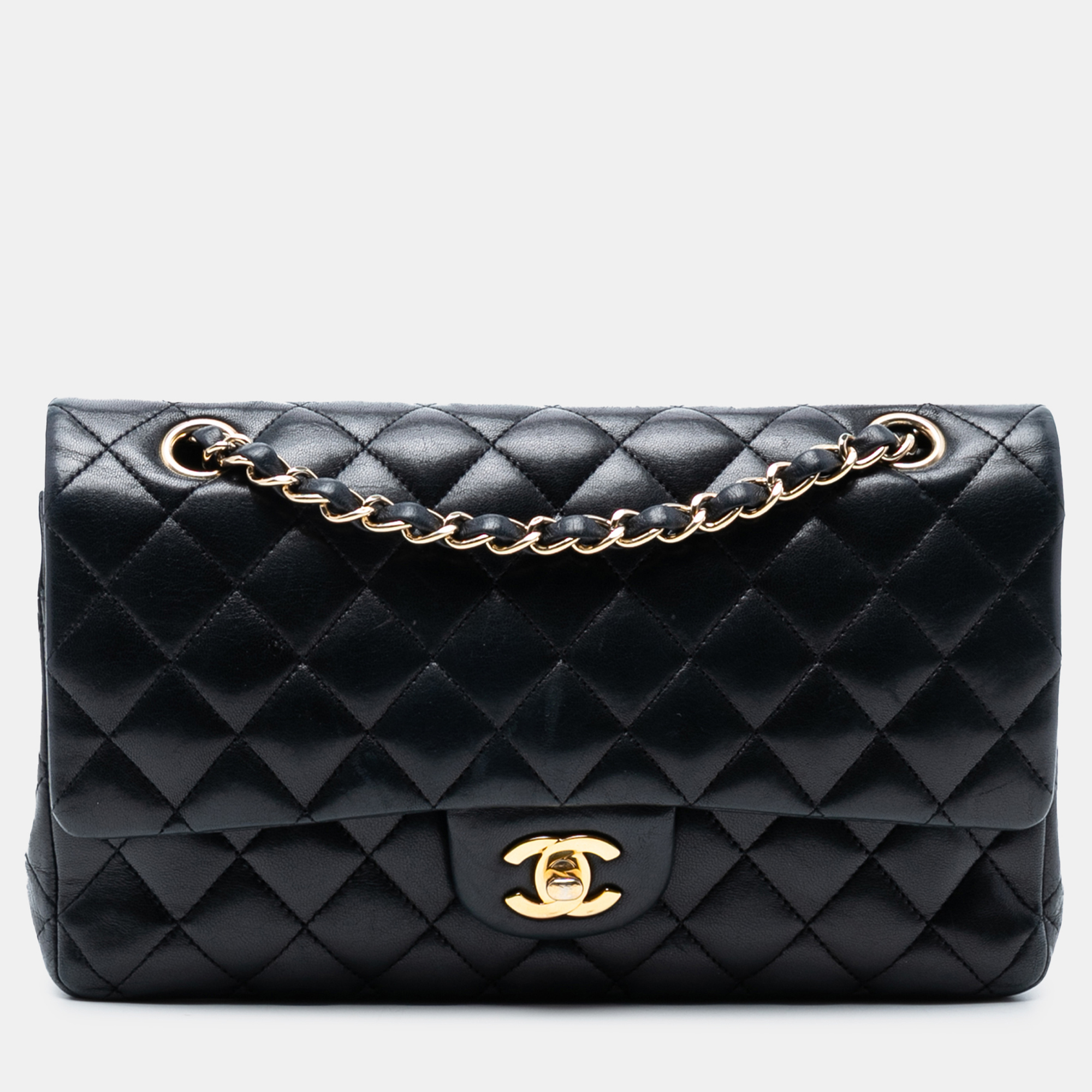 

Chanel Black Medium Classic Lambskin Double Flap