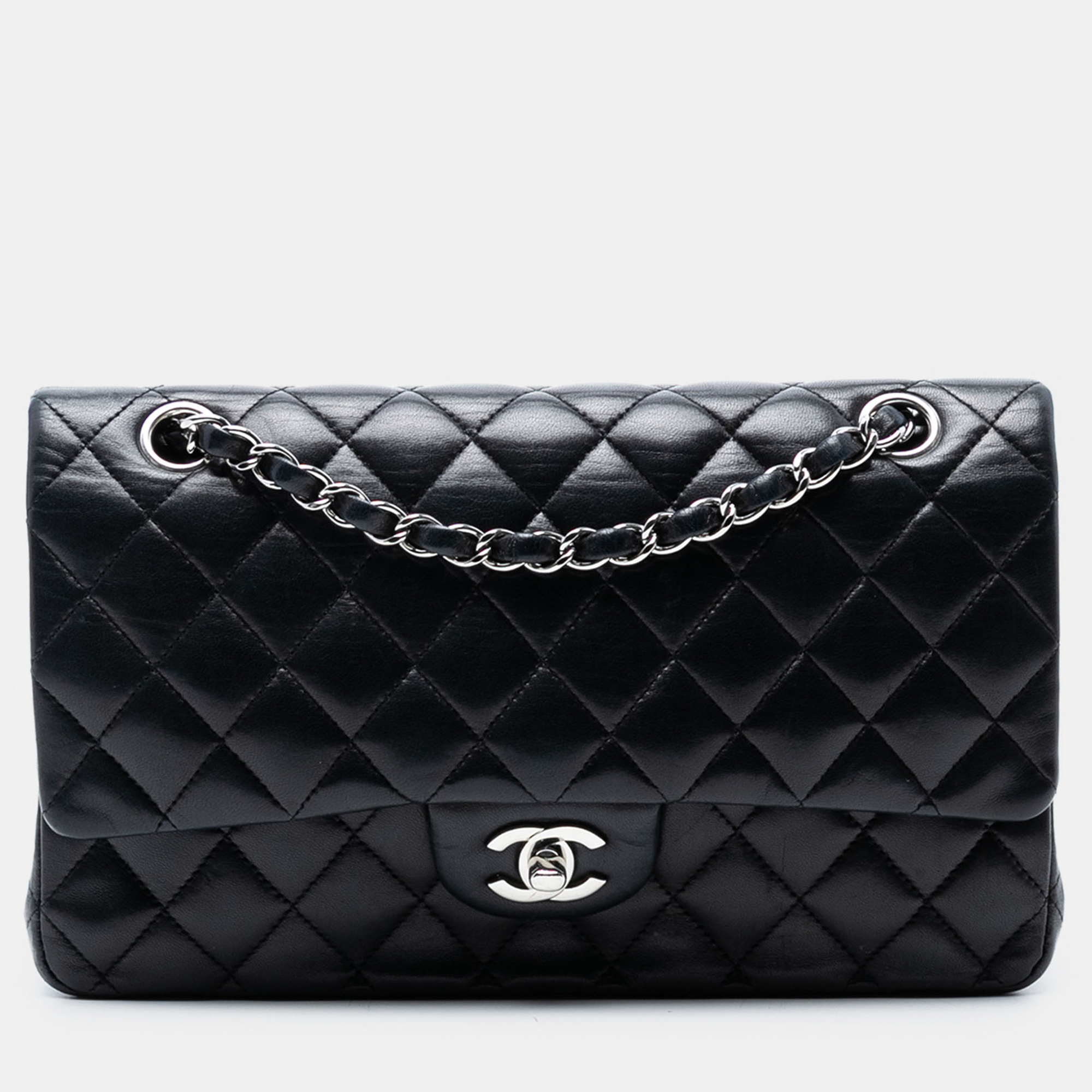 

Chanel Black Medium Classic Lambskin Double Flap