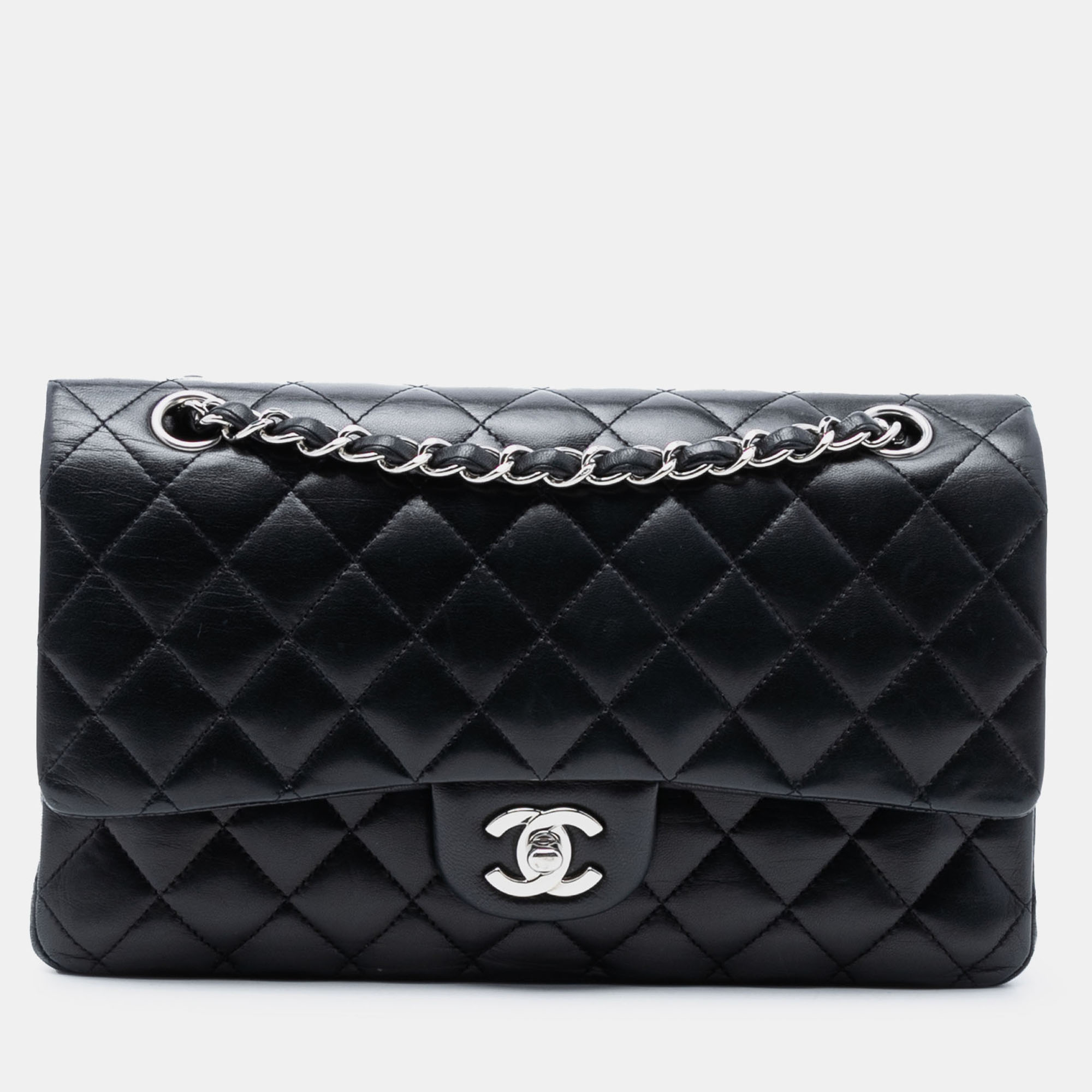 

Chanel Black Medium Classic Lambskin Double Flap