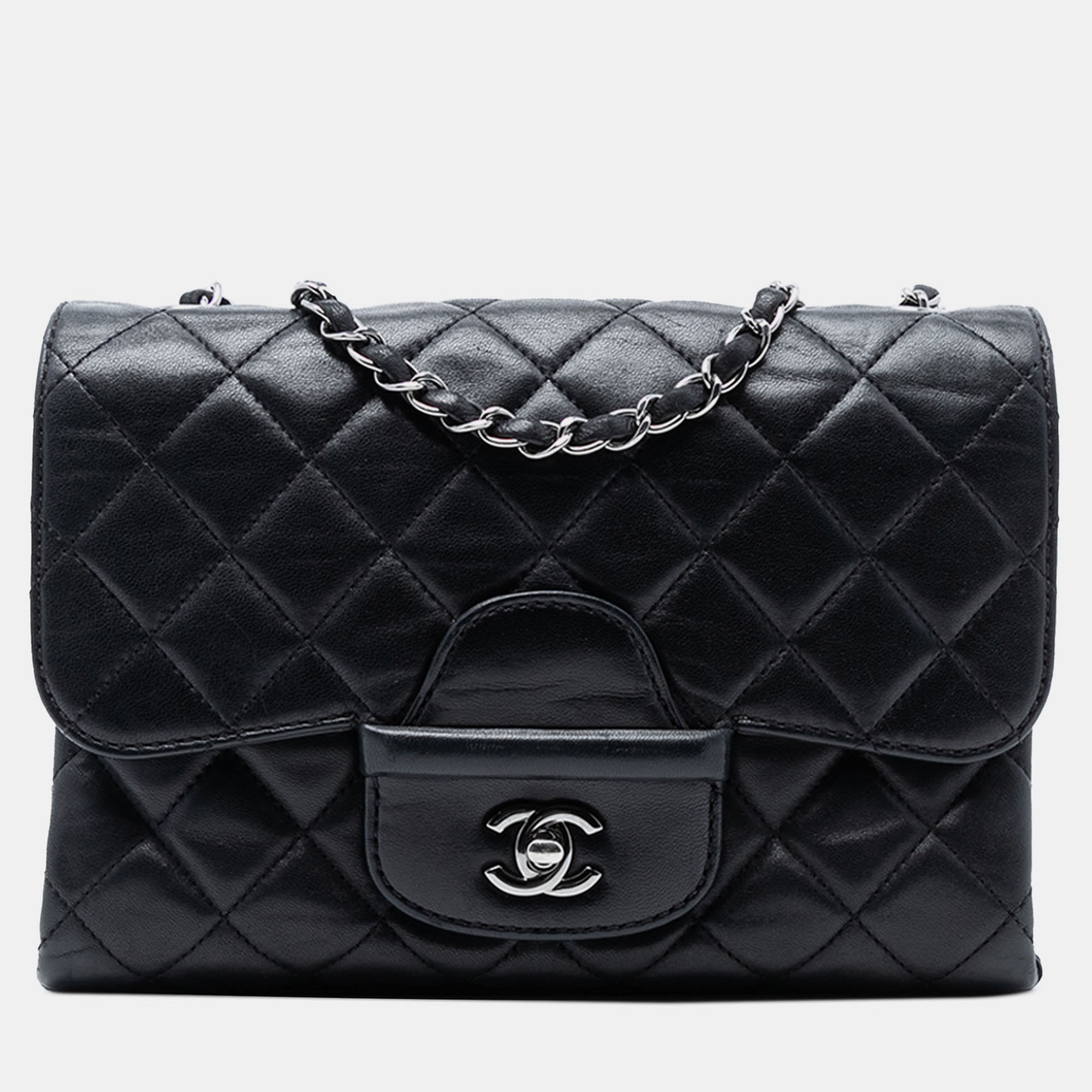 

Chanel Black Small Quilted Lambskin Coco Loop Flap