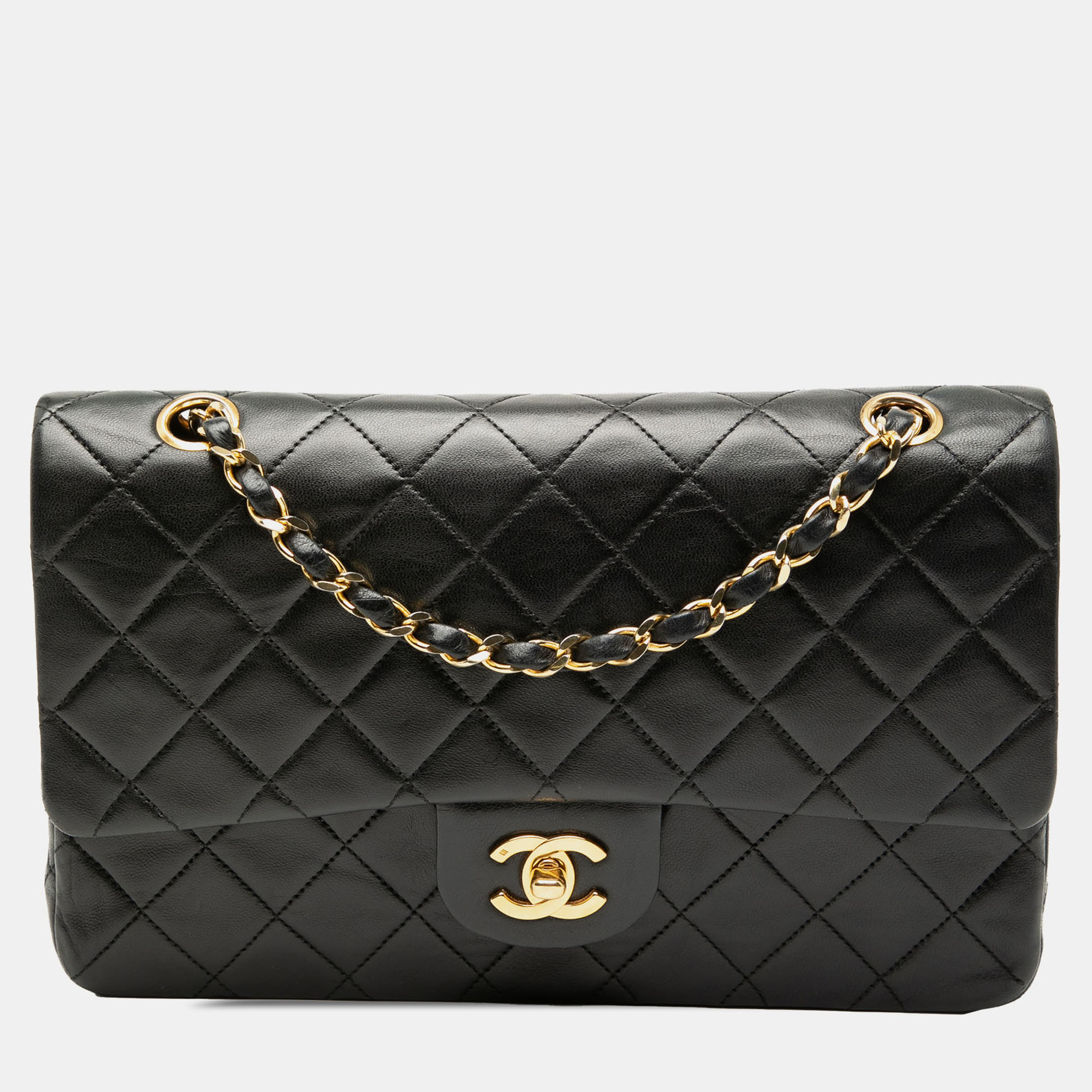 

Chanel Black Medium Classic Lambskin Double Flap