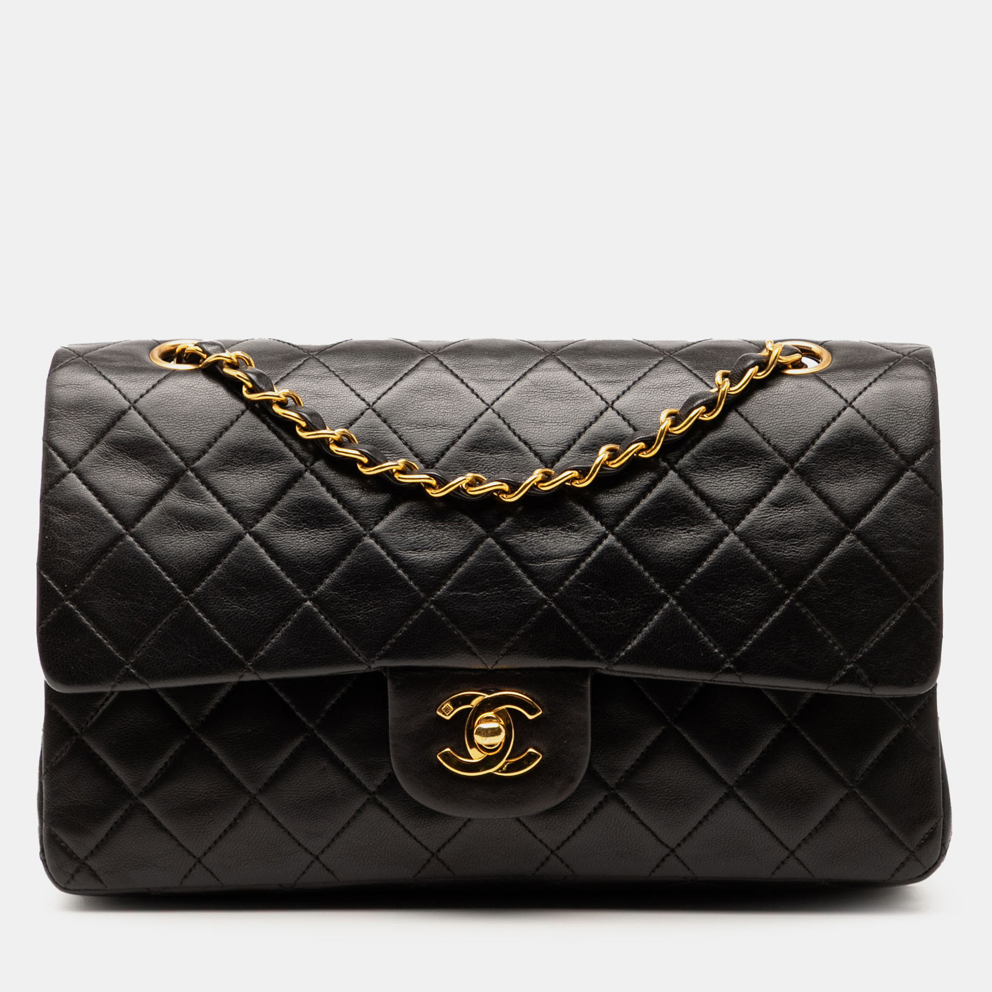 

Chanel Black Medium Classic Lambskin Double Flap
